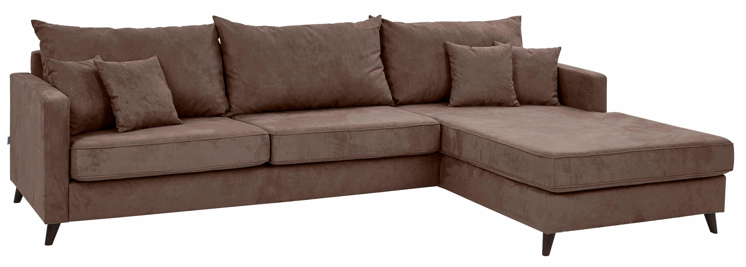 Guido Maria Kretschmer Home&Living Ecksofa »Renesse L-Form«, lose Kissen, Keder an Sitzkissen