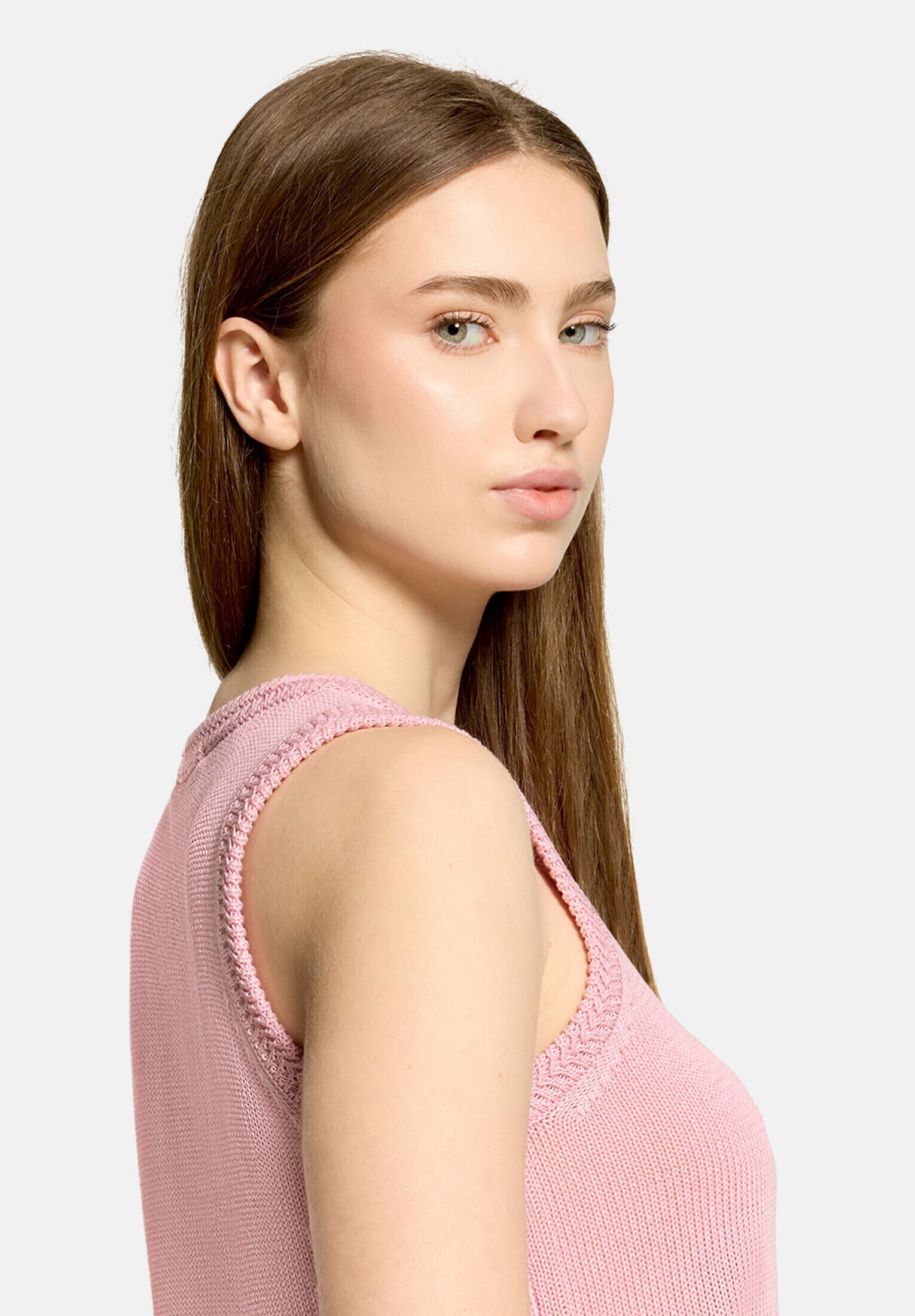 Cartoon Stricktop »Damen mit Rundhalsausschnitt«