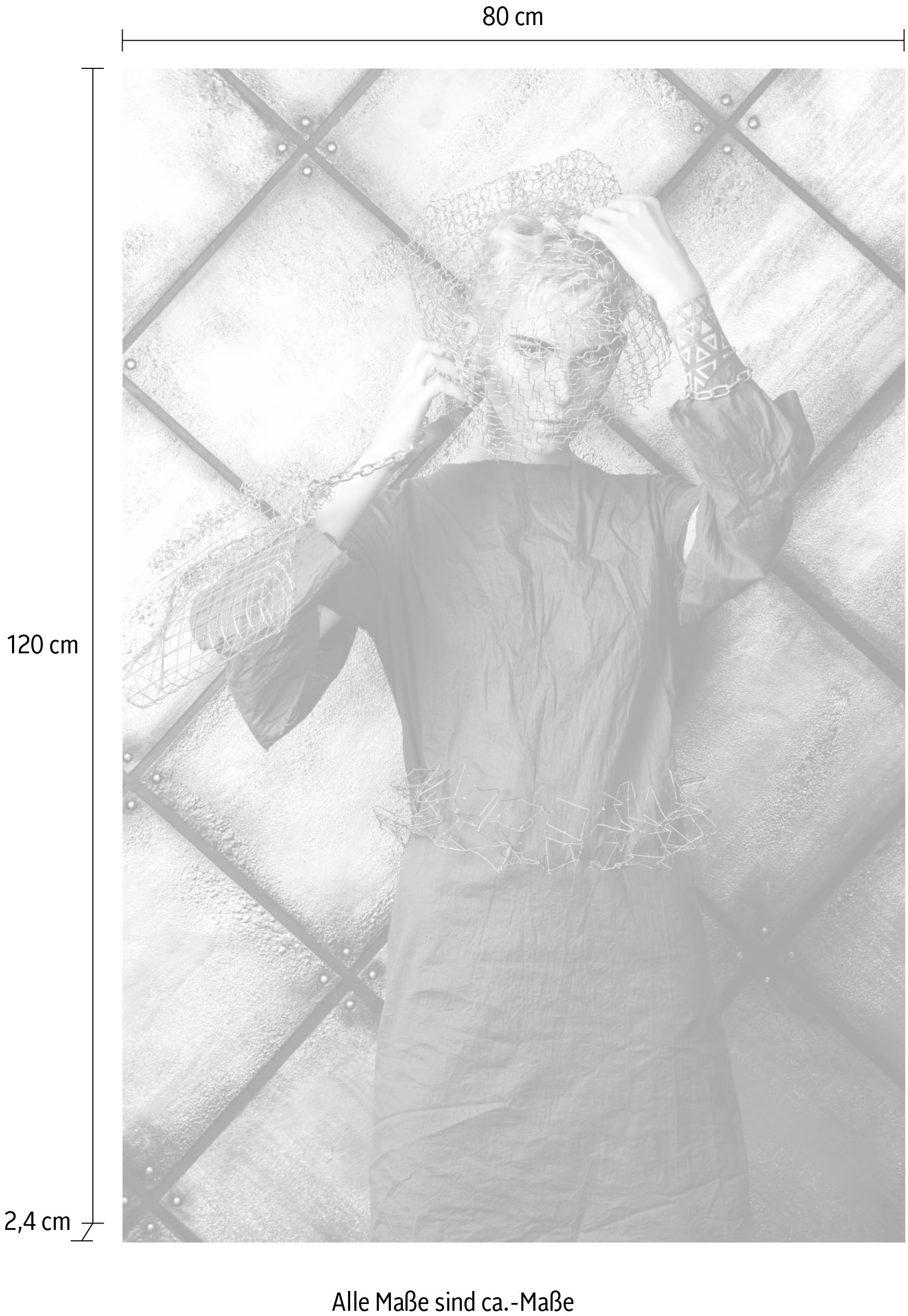 queence Acrylglasbild »Frau«, Kunst-Frau-Bilder von Frauen-Fashion-Mode, Fine Art-Print in Galeriequalität