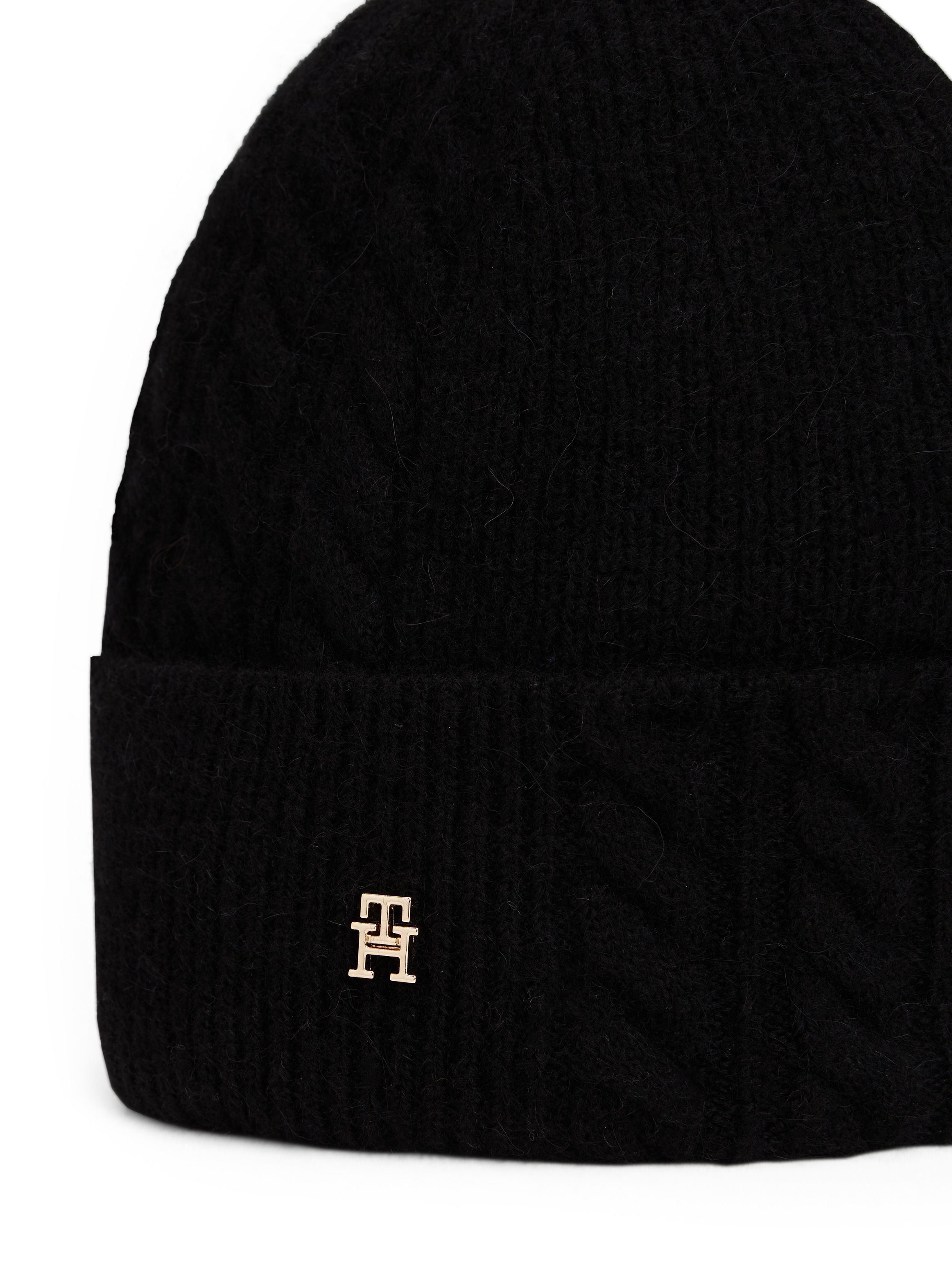 Thumbnail - Tommy Hilfiger Beanie "TH ELEVATED CHIC FLUFFY" flauschig, mit Wolle, ca. 25x21 cm