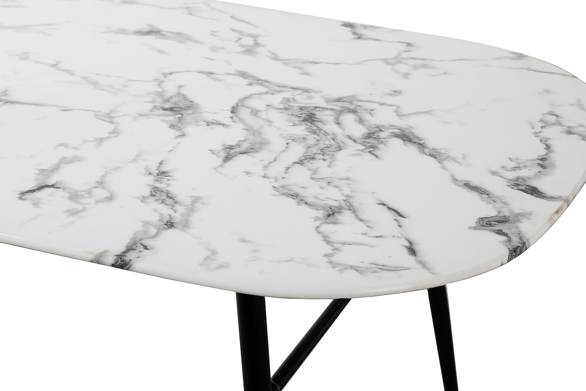 Thumbnail - Möbilia Esstisch "Alannah" Tischplatte in Marmoroptik