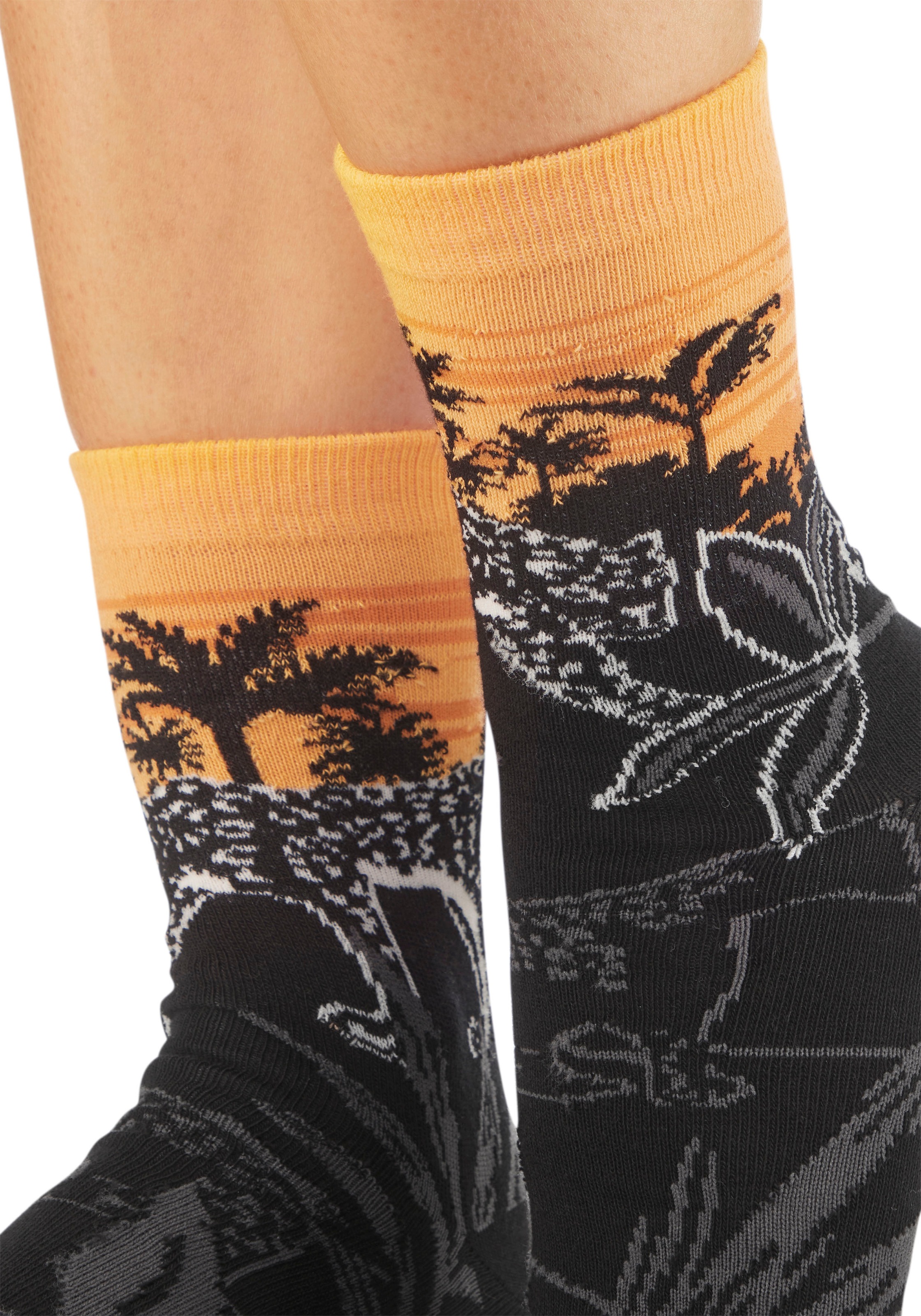 H.I.S Basicsocken Packung, 5 Paar tlg. mit aufwendigen Designs