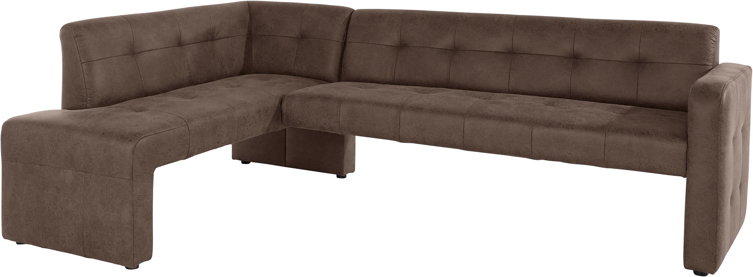 exxpo - sofa fashion Eckbank »Barista mit toller Detailverarbeitung, hohe Bodenfreiheit«, Komfortsitzhöhe 49cm, Frei im Raum stellbar
