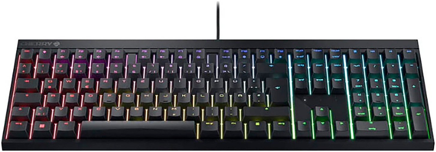 Cherry Gaming-Tastatur »MX 2.0S«, (Fn-Tasten-Gaming-Modus-Lautstärkeregler-Multimedia-Tasten-USB-Anschluss-Windows-Sperrtaste-Ziffernblock-Anpassbare Höhe)
