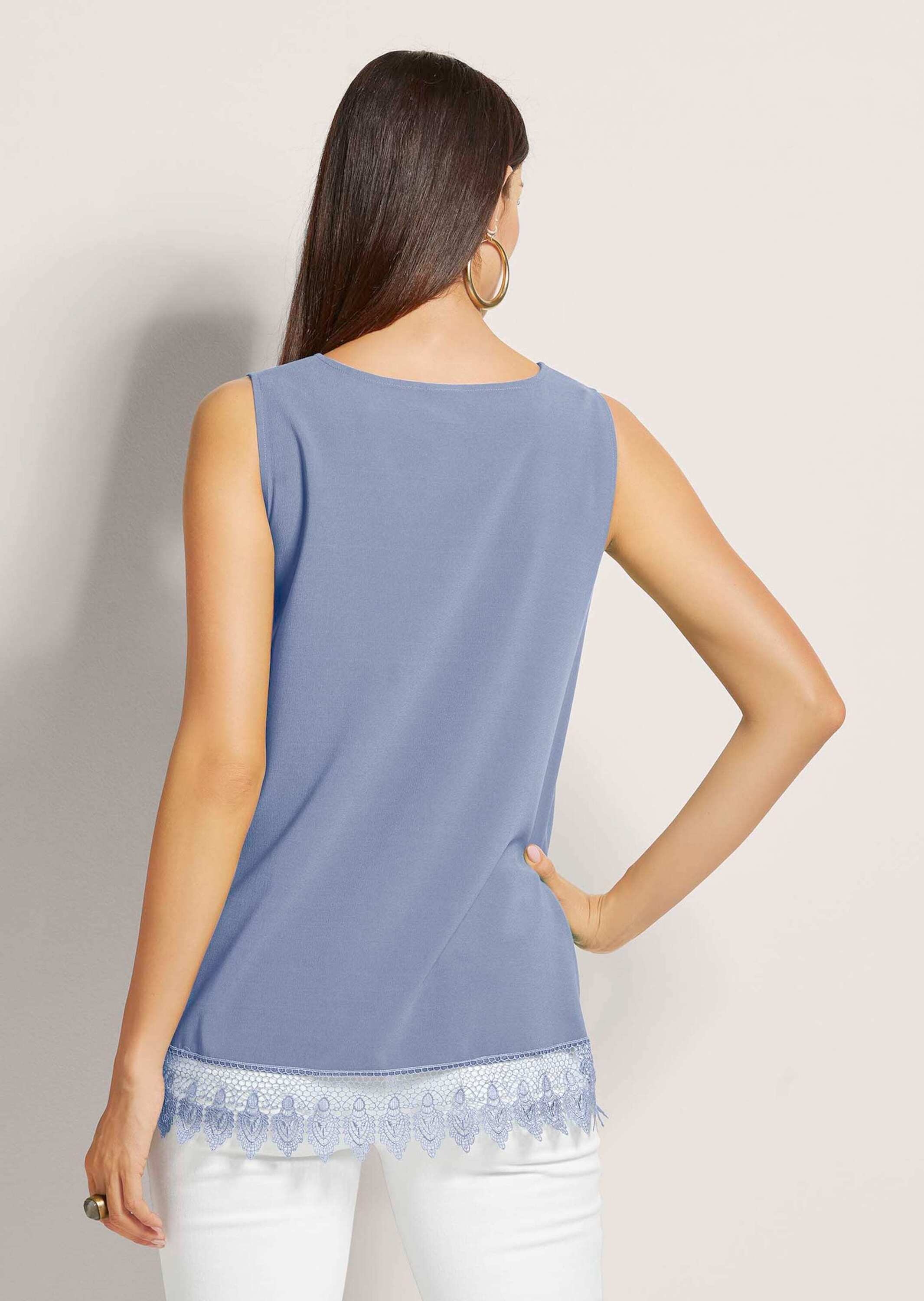 MADELEINE Blusentop »Blusentop Top mit Spitze«