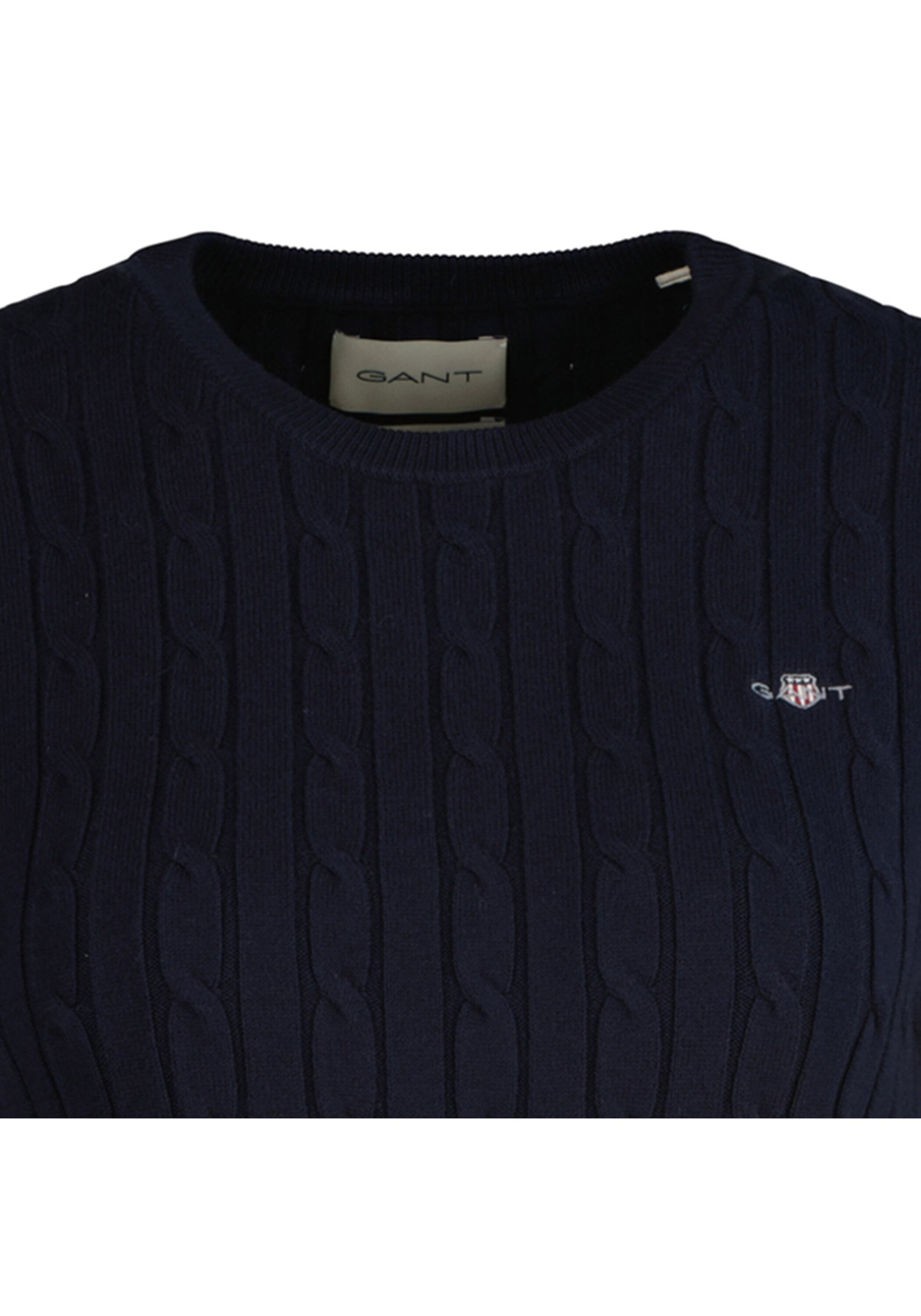 Gant T-Shirt »T-Shirt STRETCH COTTON CABLE C-NECK 1er Pack«