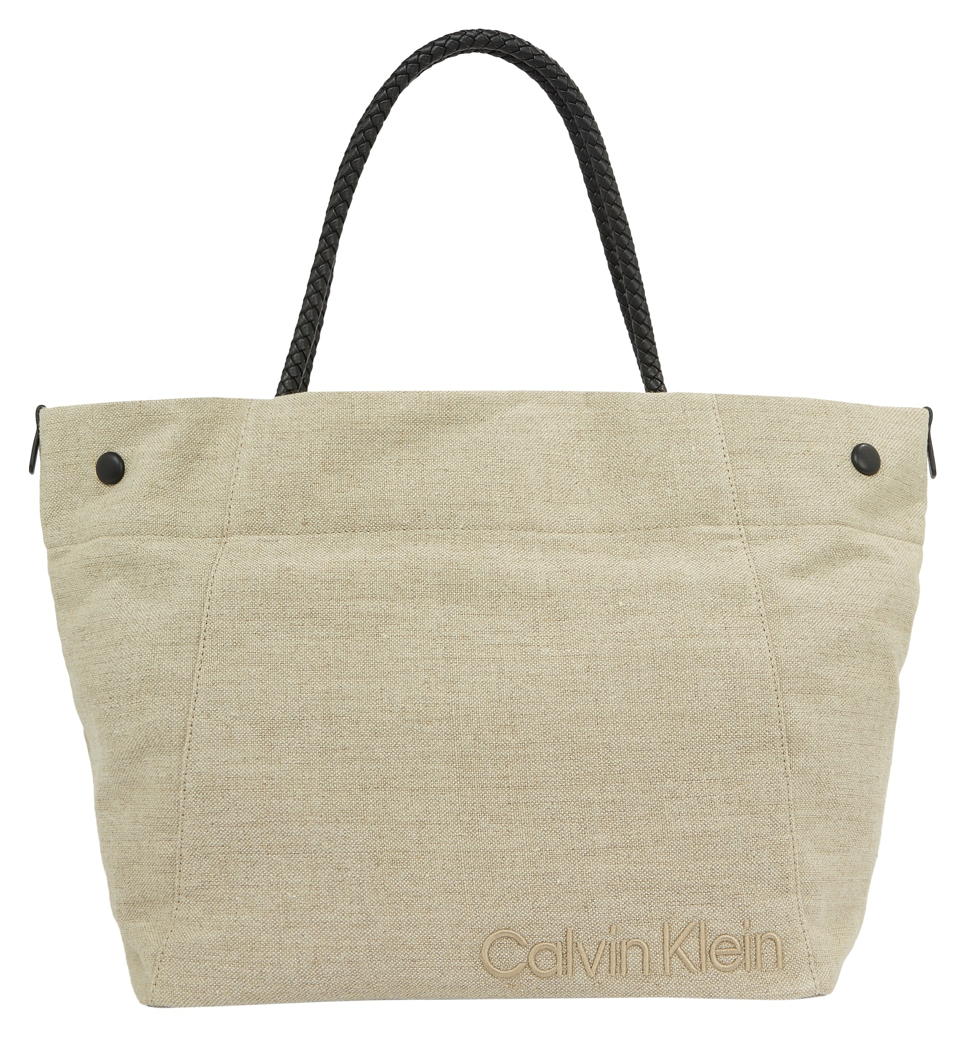 Calvin Klein Shopper »SUMMER STORY LG SHOPPER_LINEN«, Handtasche Damen Tasche Damen Henkeltasche