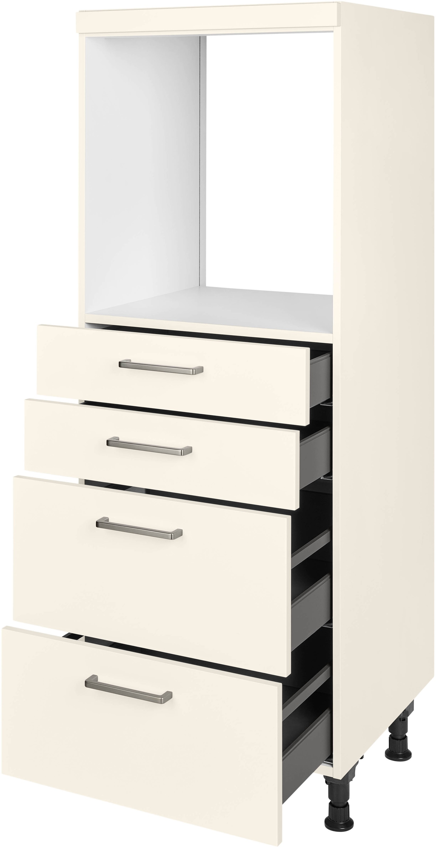 nobilia® Herdumbauschrank »"Touch", mit Schubkästen und Auszügen,«, vormontiert, Breite/Höhe: 60/167,8 cm