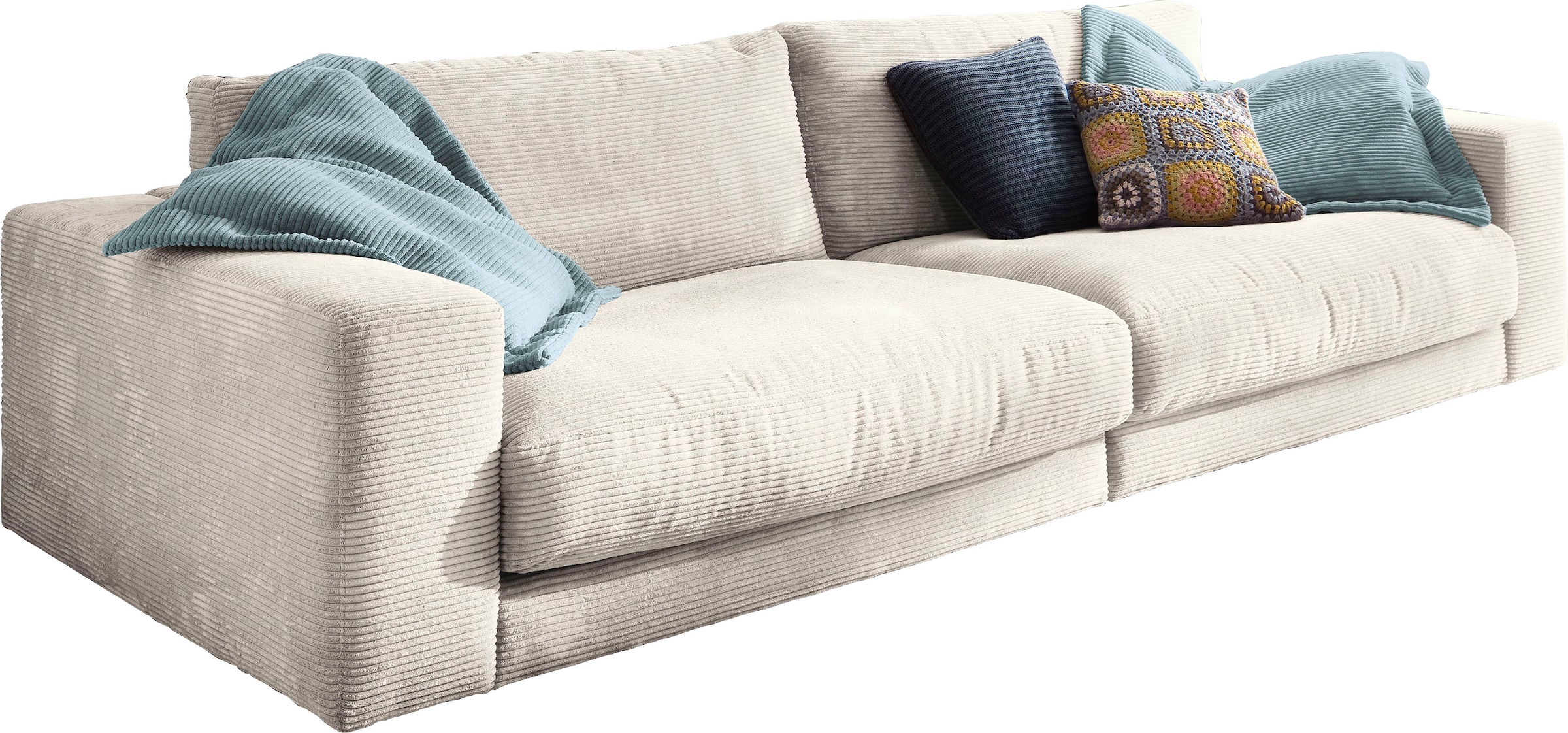 Places of Style Big-Sofa "Enisa, legere Polsterung B/T/H: 290/127/85 cm", Zeitloses und stylisches Loungemöbel, in Fein-