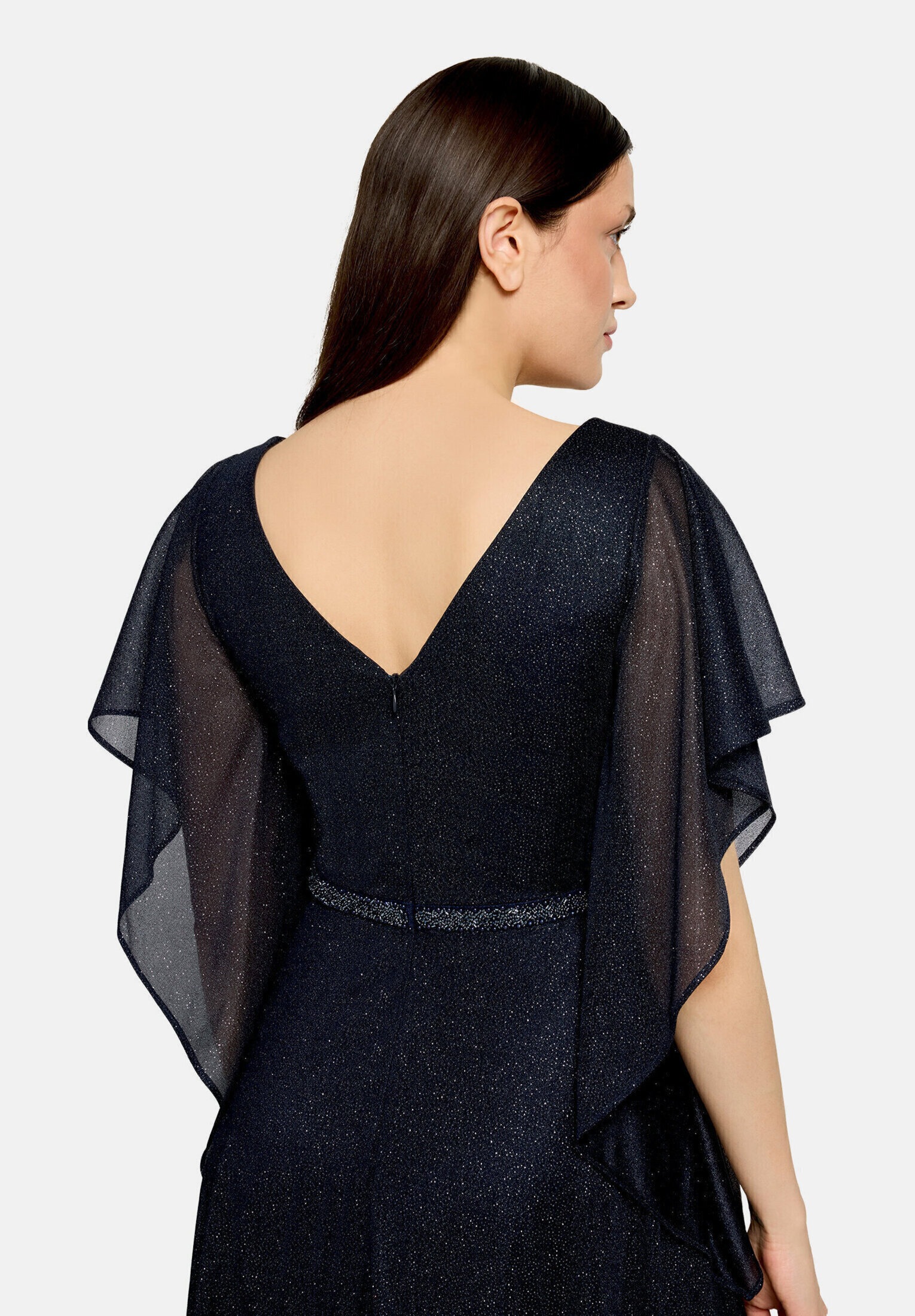 Vera Mont Abendkleid »Damen im Glitzer-Look« Ohne Tasche Falten