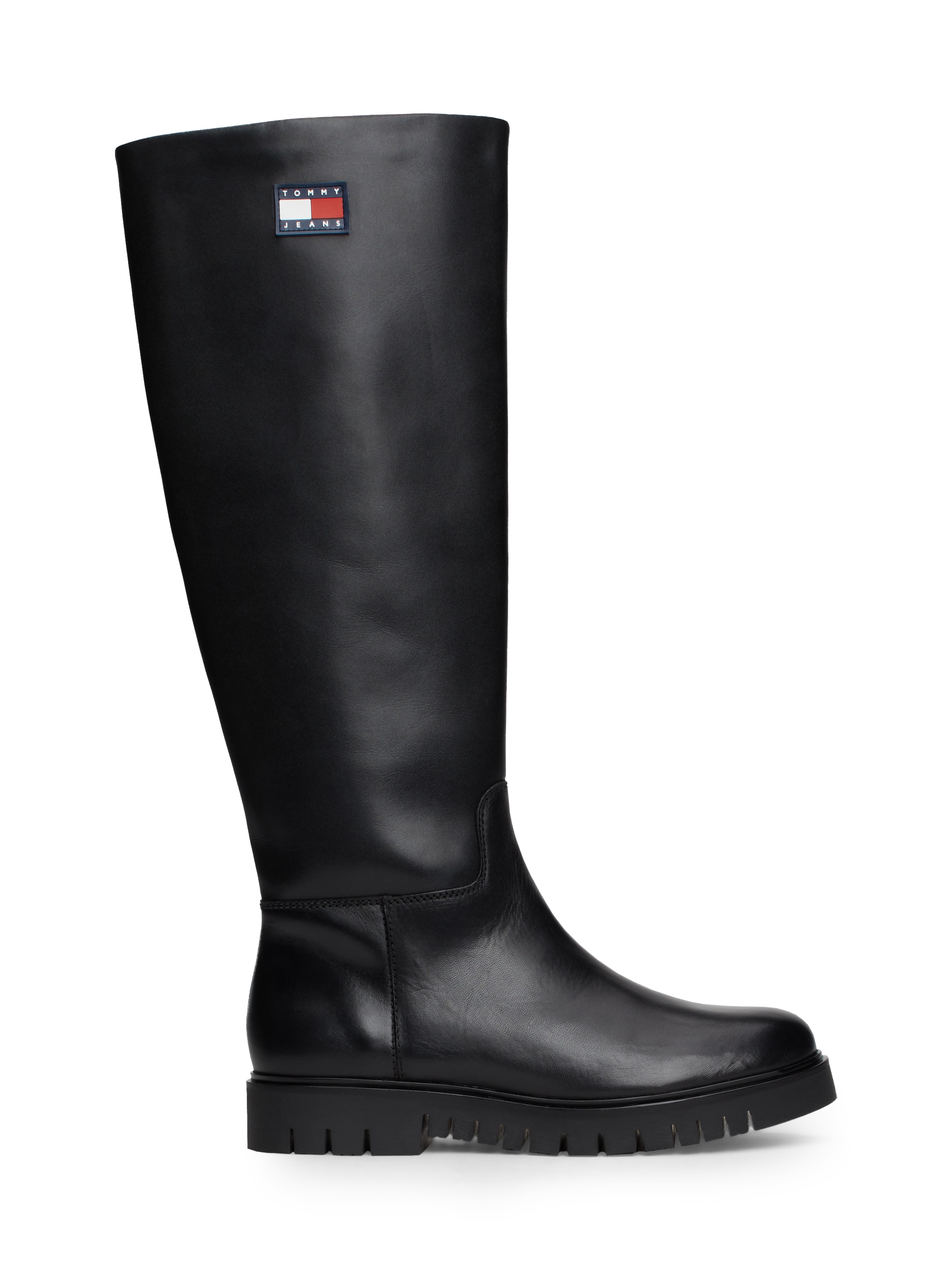 Tommy Jeans Stiefel »TJW LONG SHAFT BOOT«, Blockabsatz, Langschaftstiefe, Stiefel mit seitlichem Logo