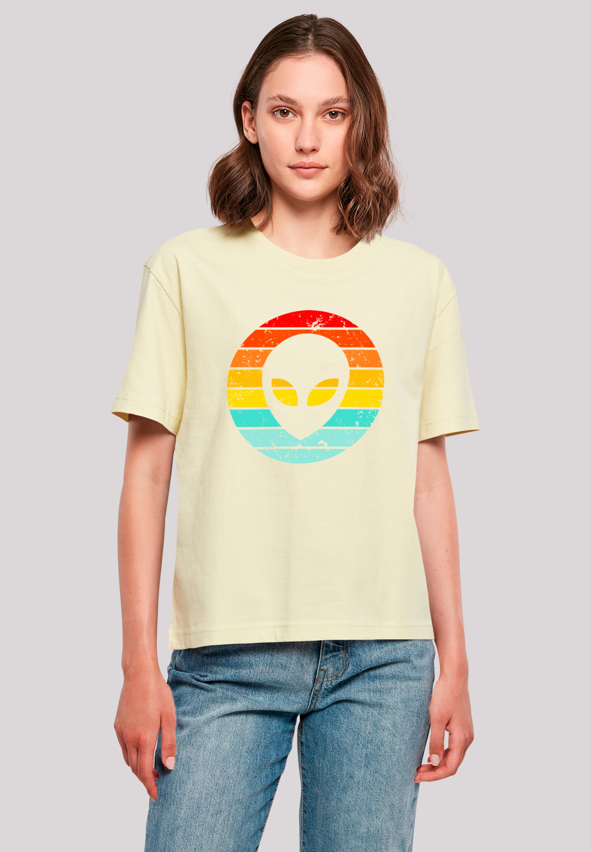 F4NT4STIC T-Shirt "Alien Retro Sonnenuntergang", Premium Qualität günstig online kaufen