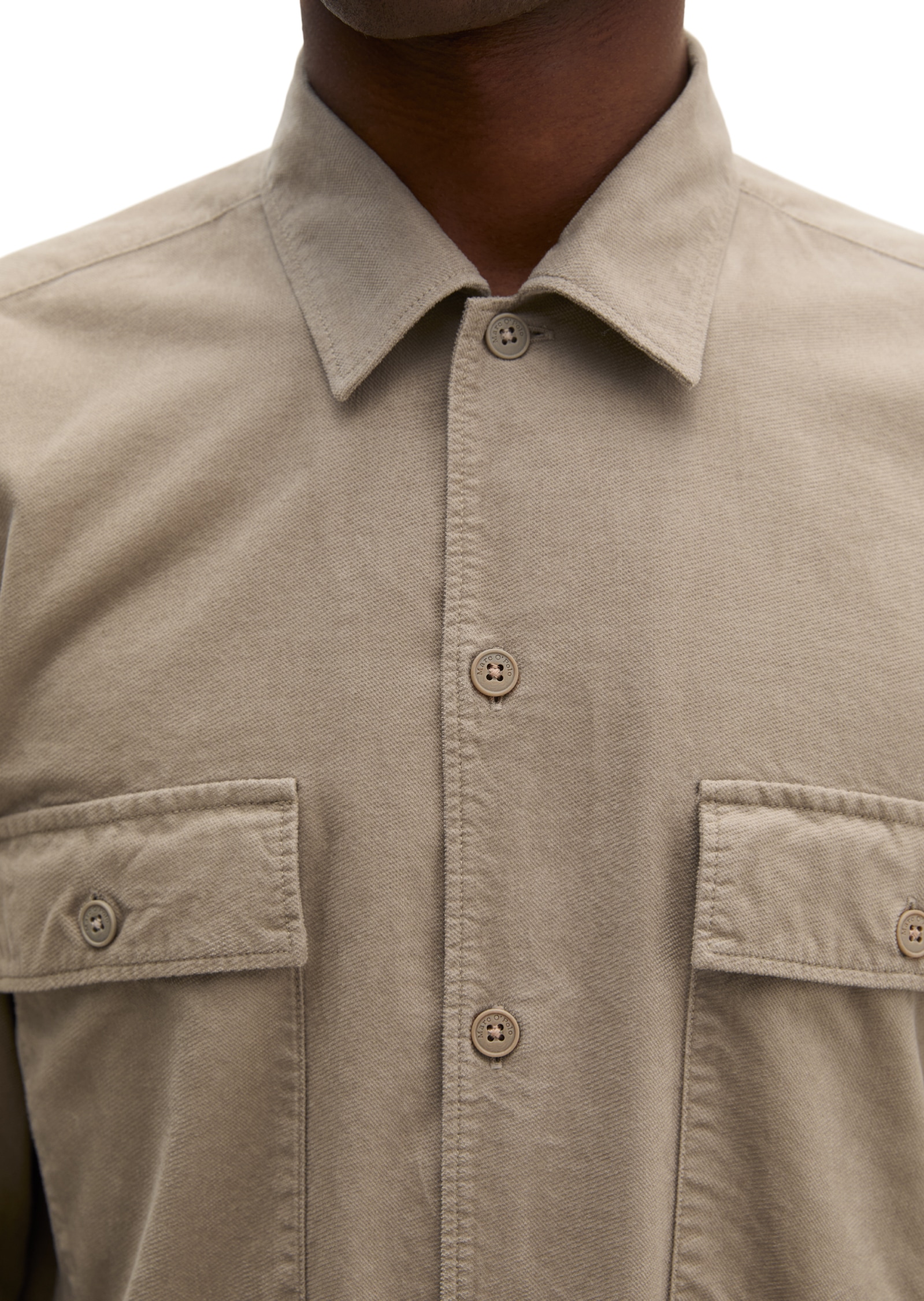 Marc O'Polo Langarmhemd »aus samtigen Bio-Baumwoll-Twill«