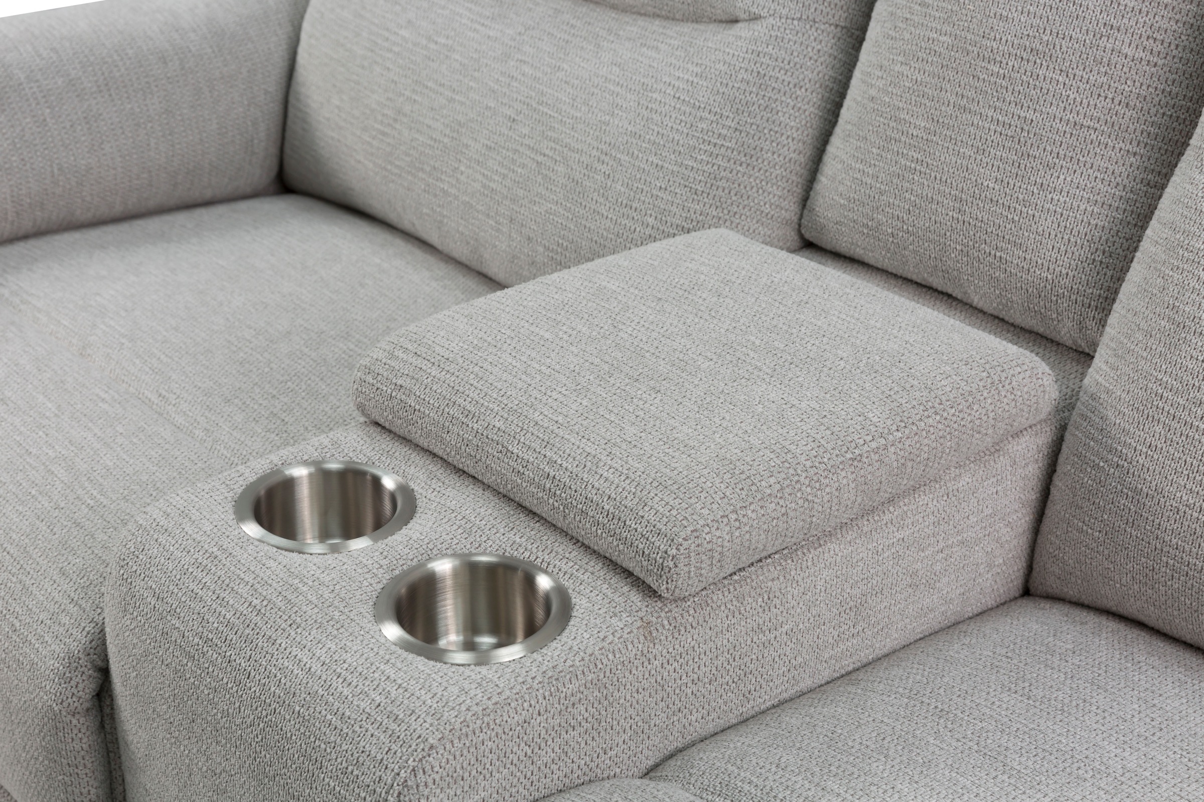 Home affaire 2-Sitzer »ODILON, 2er-Kinosofa, TV-Sessel, Mulitmedia-Sofa, Struktur, USB A/C,«, Relaxfunktion manuell u. elektrisch, Getränkehalter, Staufach