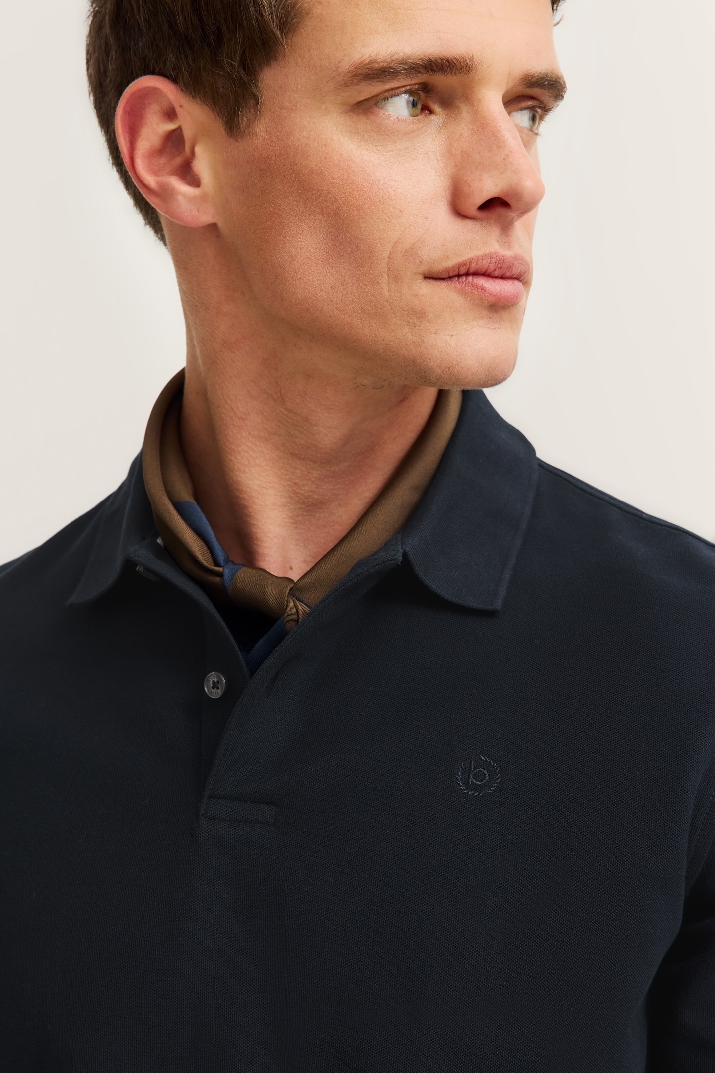 bugatti Langarm-Poloshirt »Modern Fit«, aus reiner Baumwolle