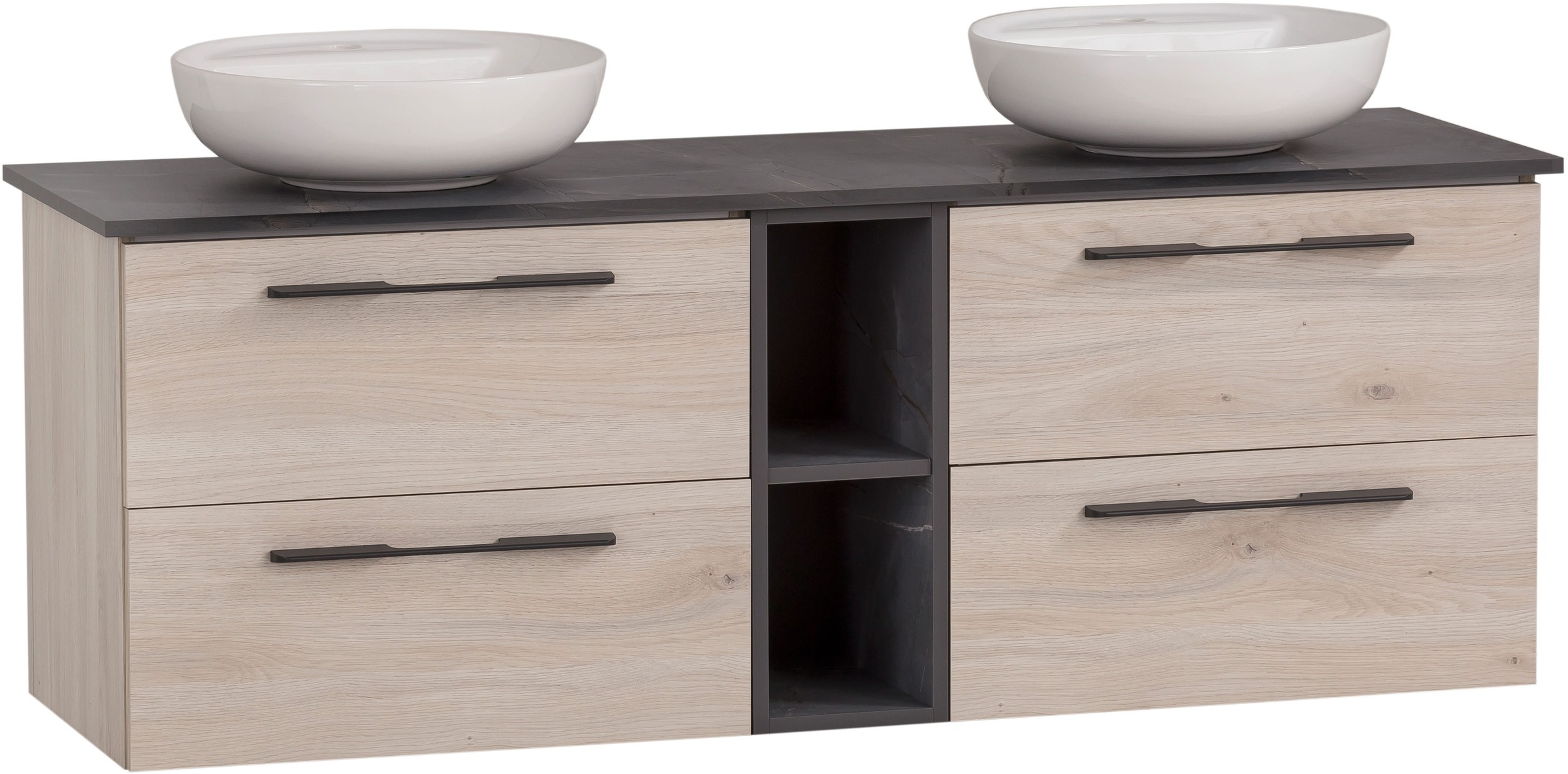 Schildmeyer Waschtisch "Maxim, Sandeiche + Marmor" 5 Stk. tlg. Made in Germ günstig online kaufen