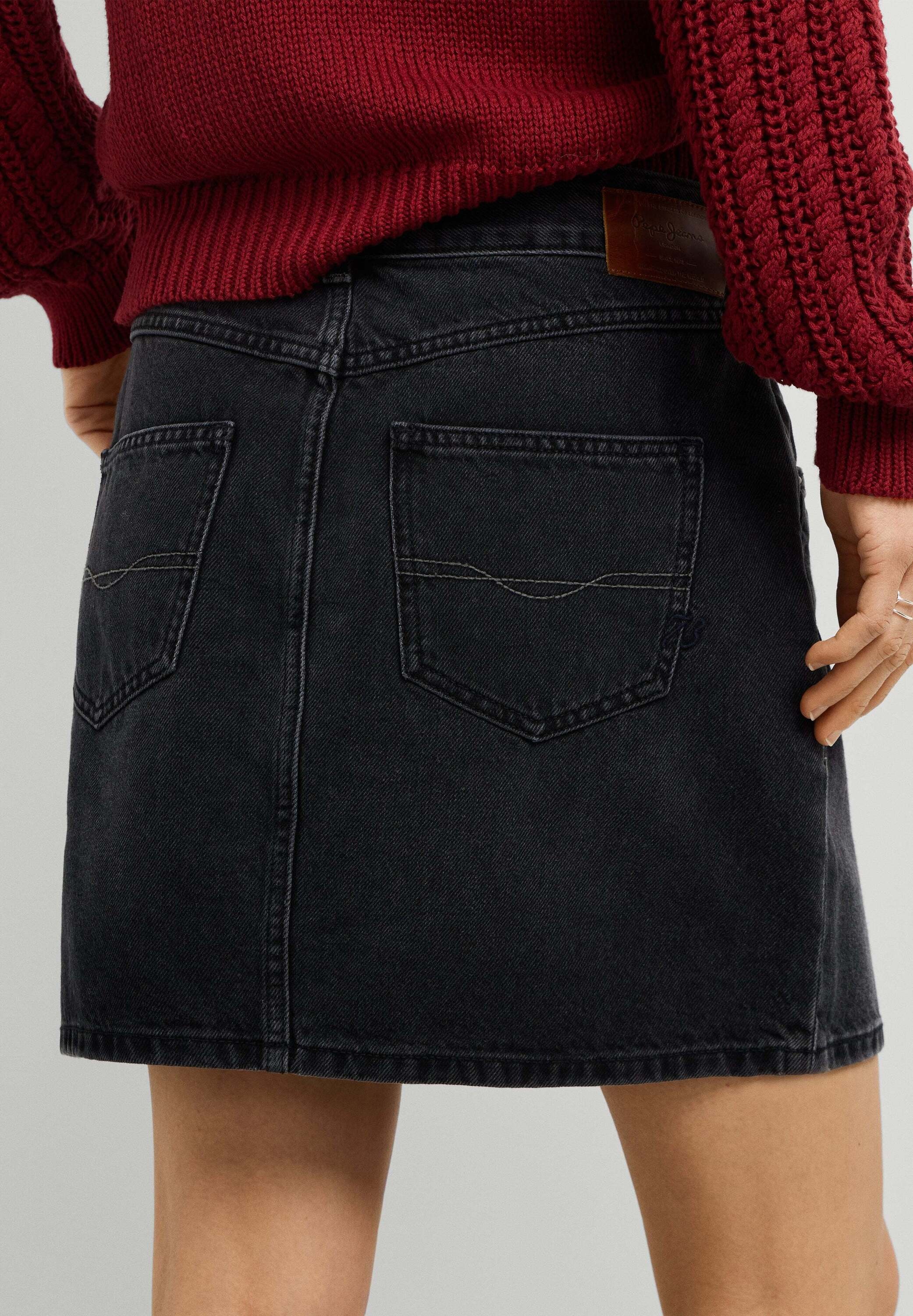Pepe Jeans Jeansrock »denim skirt CRAFT MINI SKIRT BLACK«