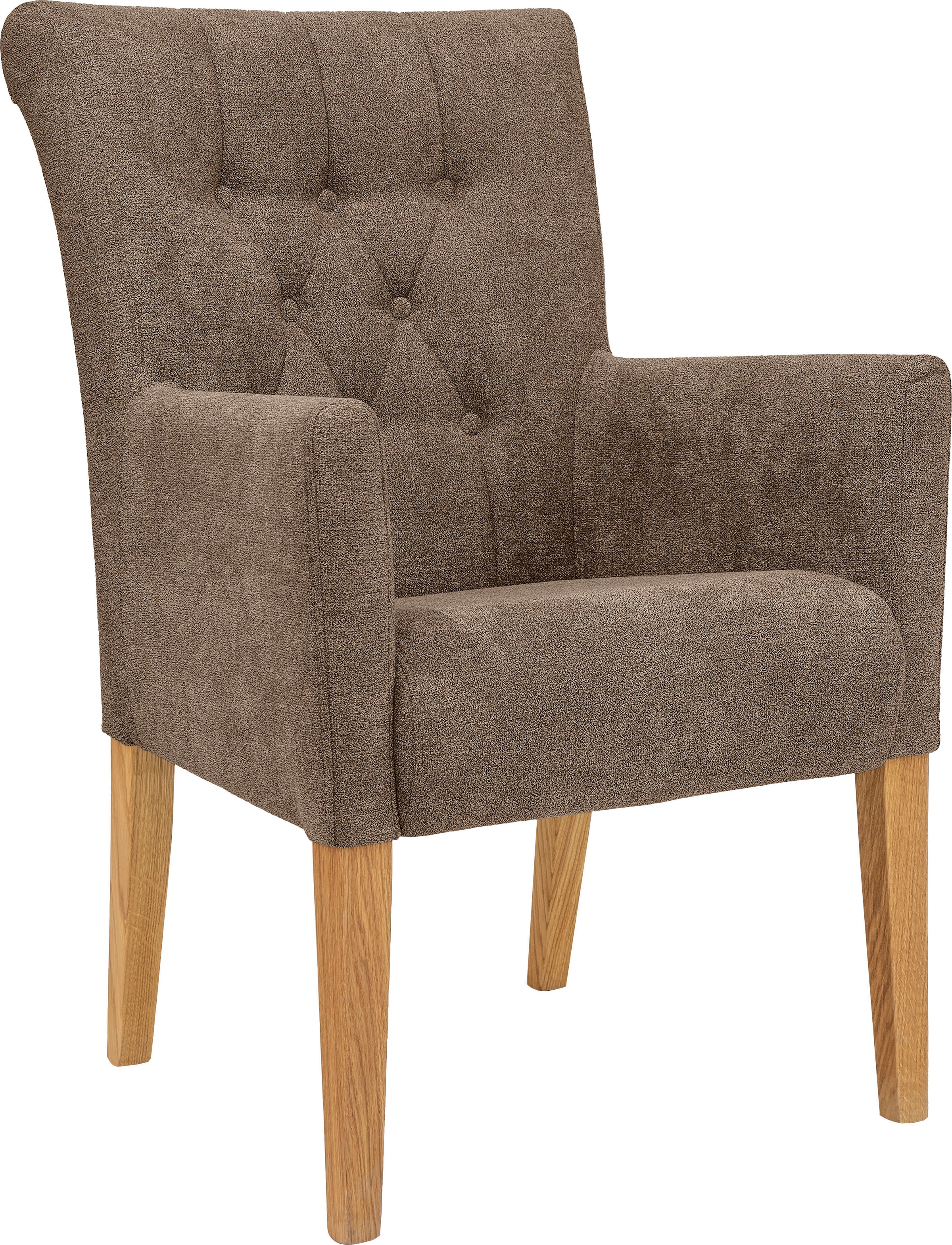 Home affaire Esszimmerstuhl "King" () Armlehnstuhl mit Knopfheftung, Polste günstig online kaufen