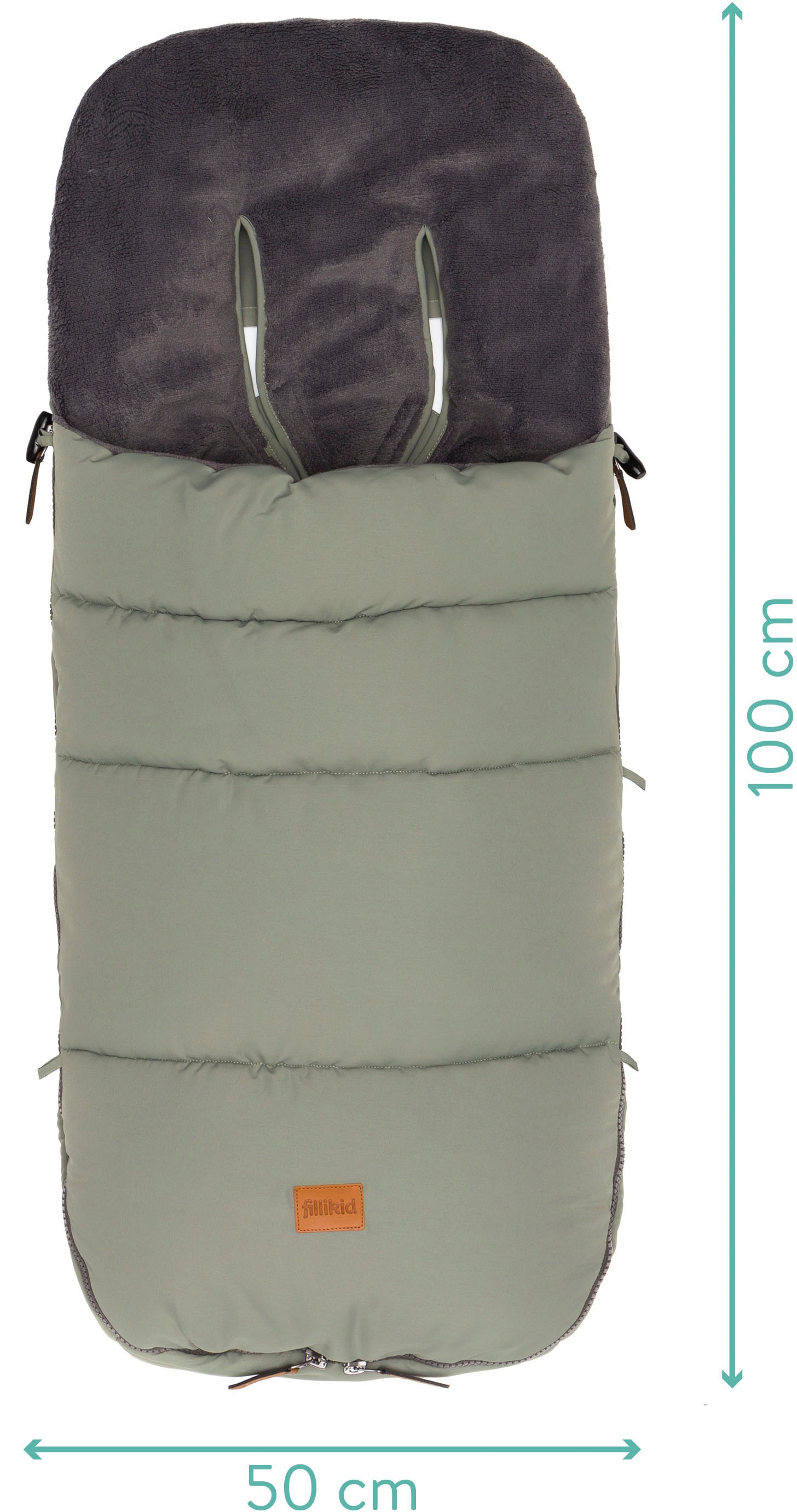 Fillikid Fußsack »Kinley Winterfußsack, salbei«