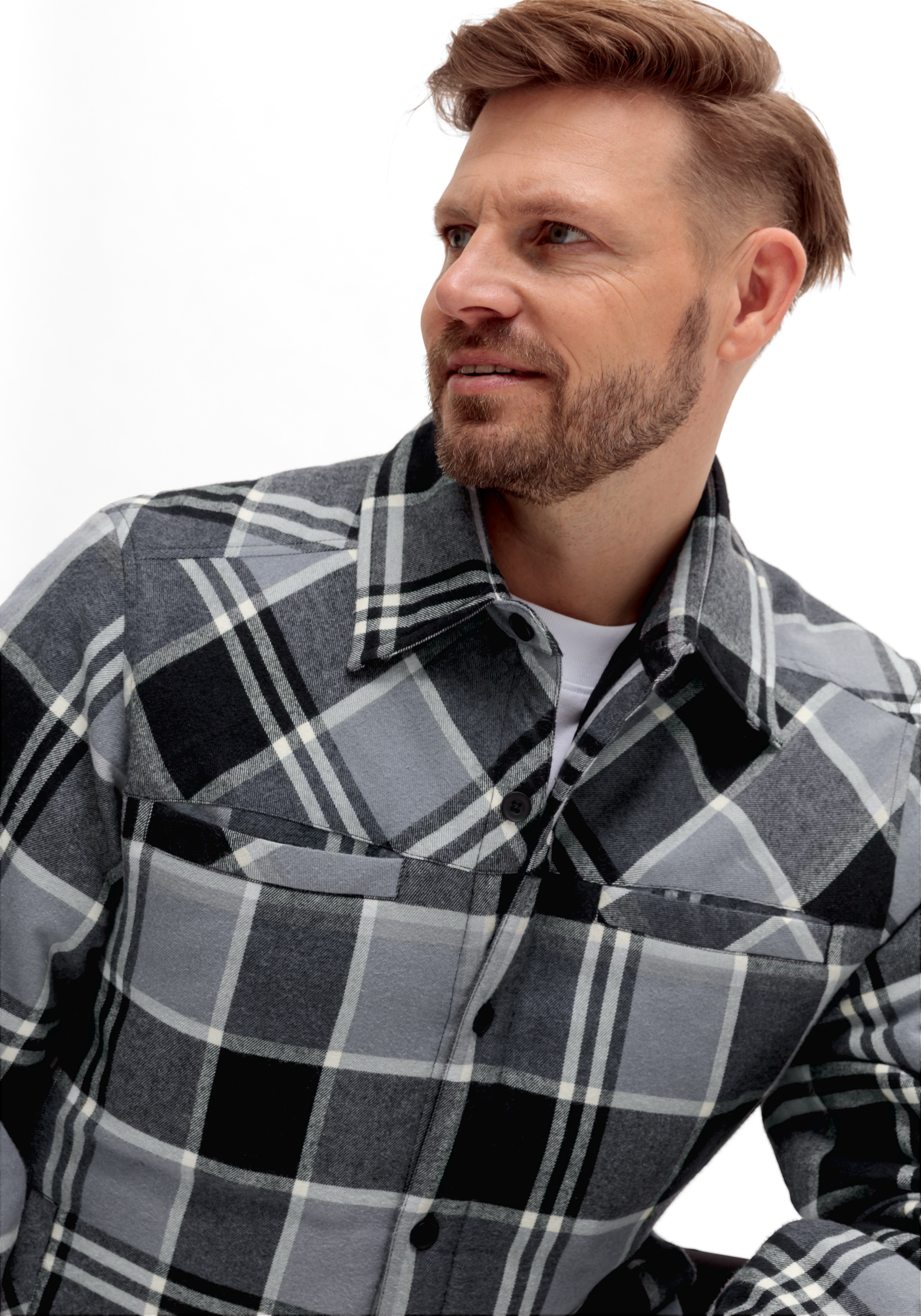 Maier Sports Funktionshemd "Camquadri M" wattiertes Herren Hemd warmes Flee günstig online kaufen
