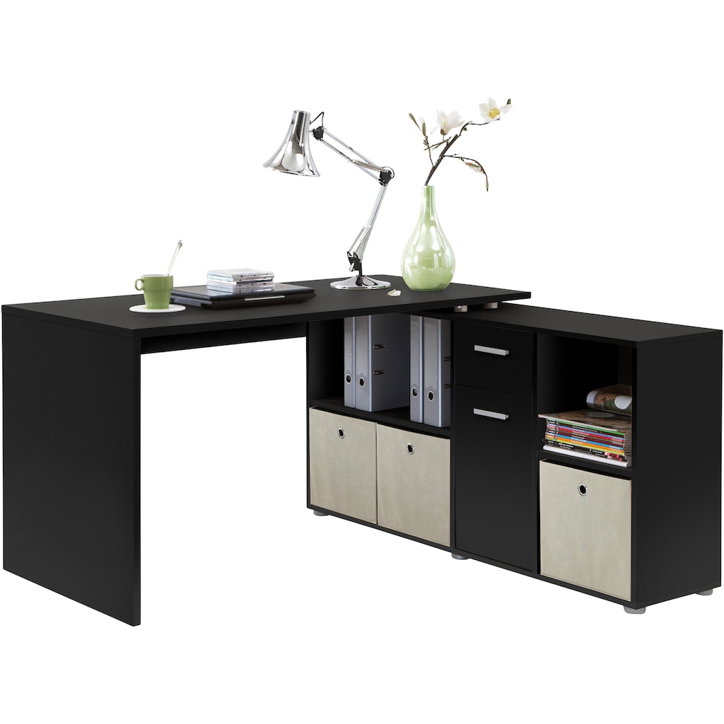 FMD Eckschreibtisch »Lex, Schreibtisch / Sideboard,«