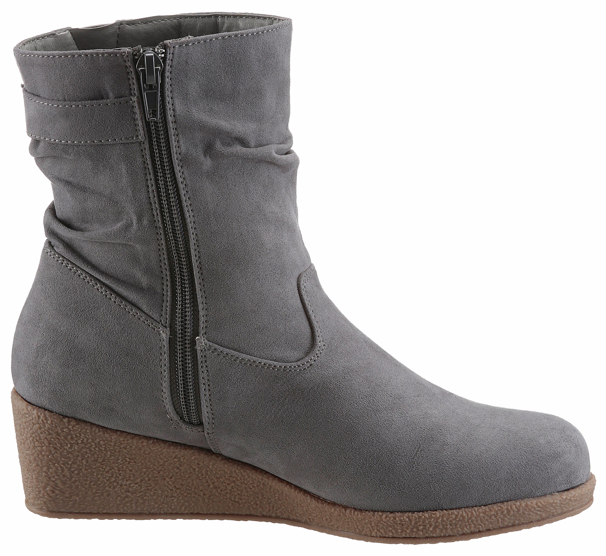 CITY WALK Stiefelette, mit Raffungen am slouchy Schaft