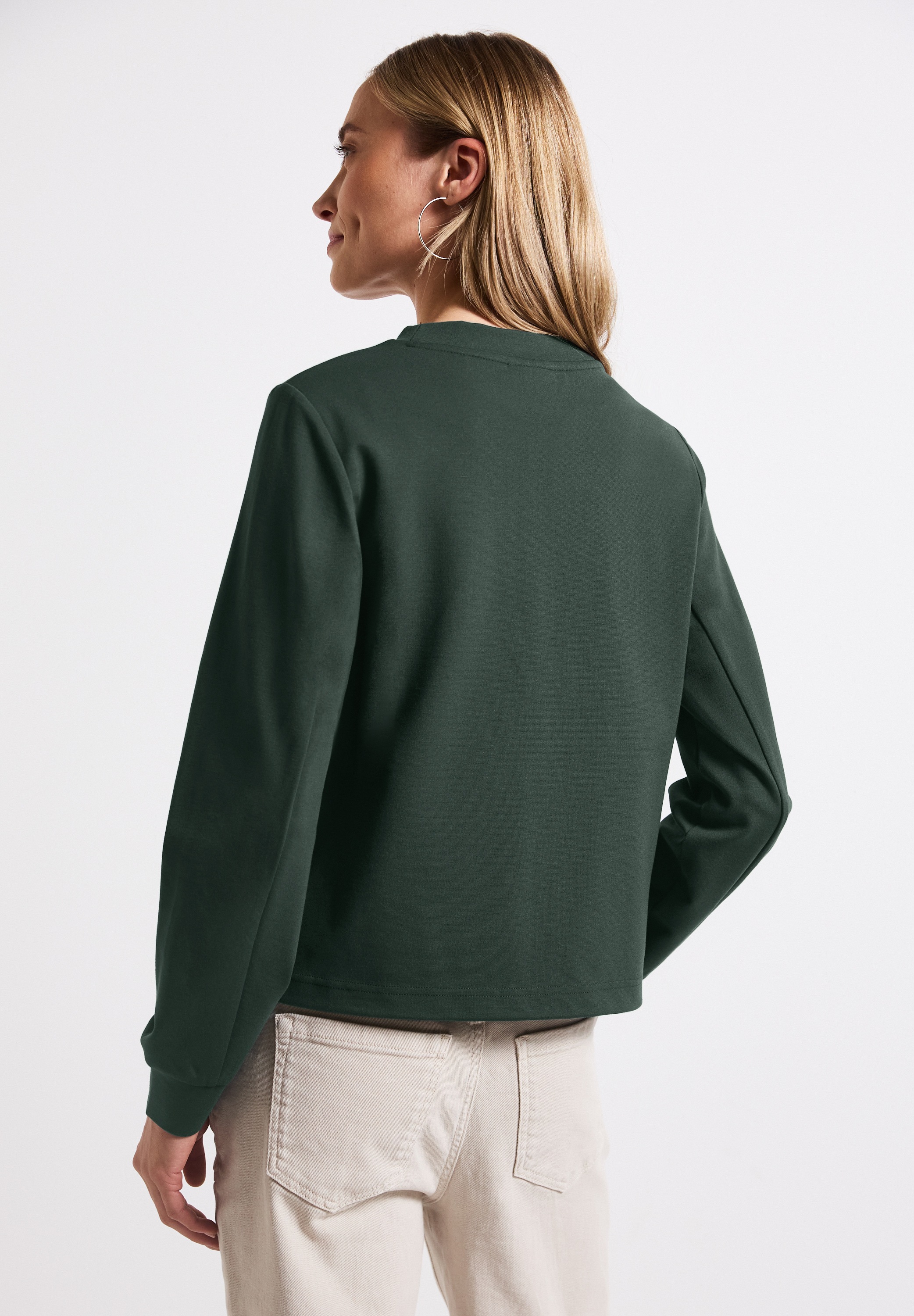 STREET ONE Sweatjacke, aus softem Materialmix günstig online kaufen
