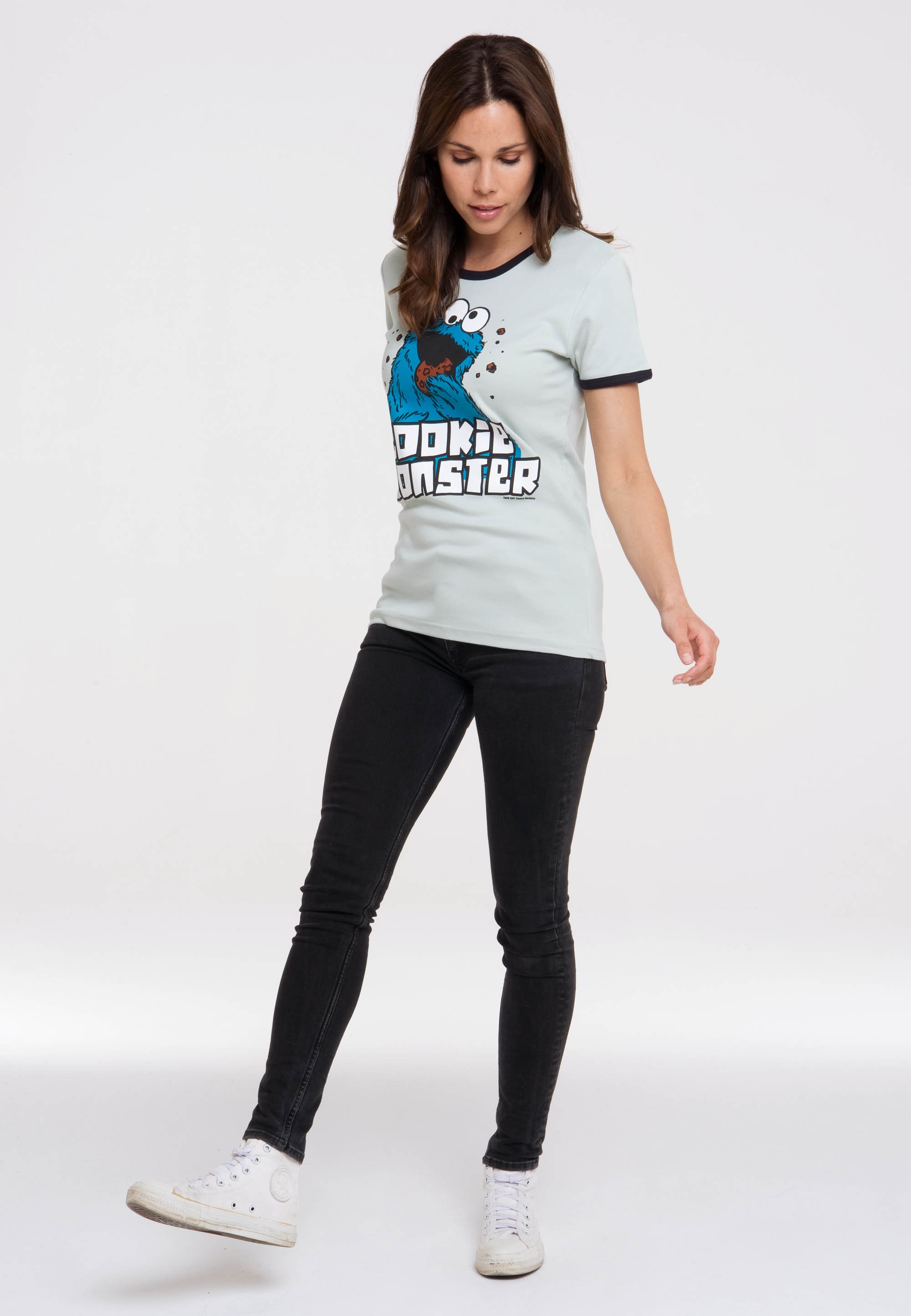 LOGOSHIRT T-Shirt »Sesamstrasse - Krümelmonster«, mit lizenziertem Print