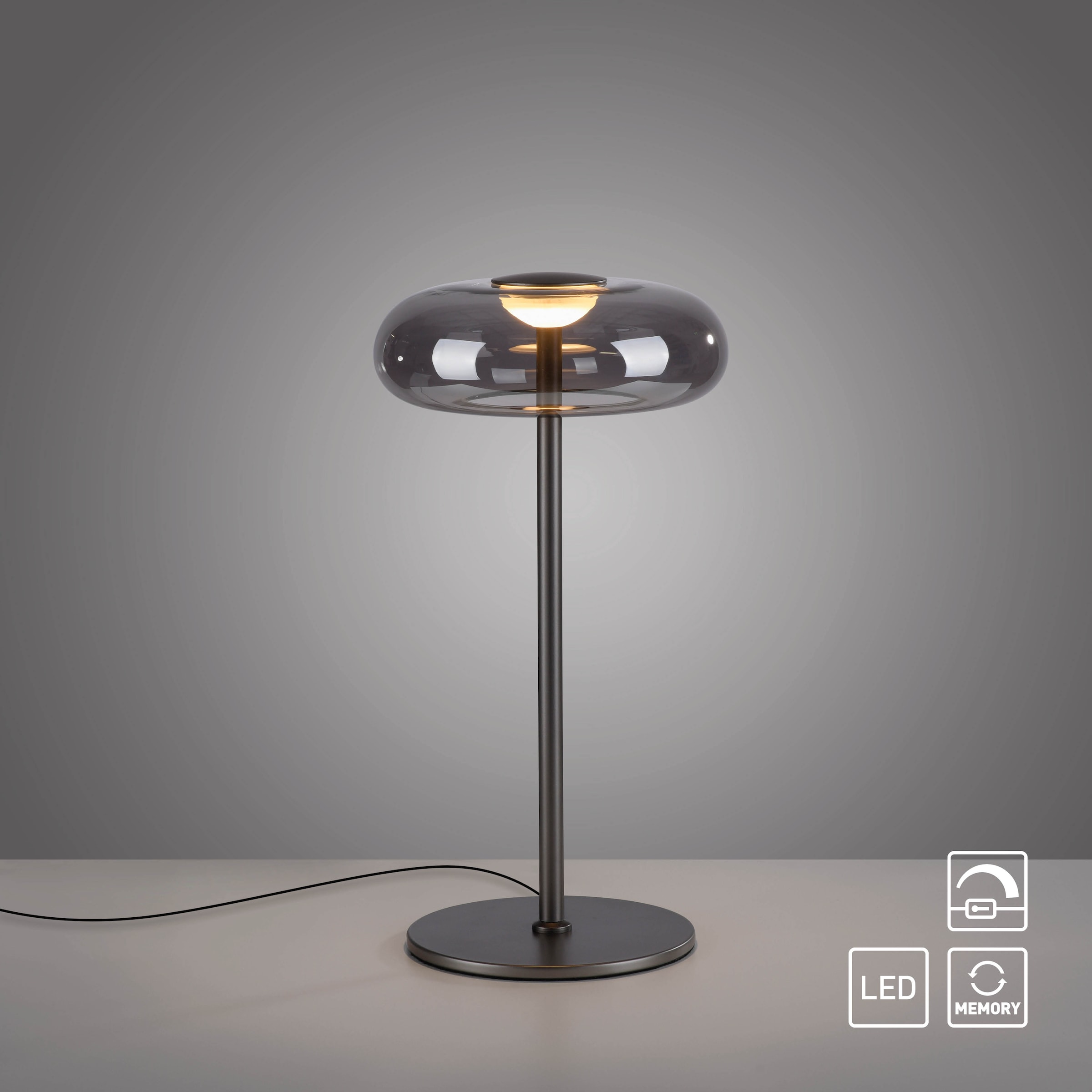 SCHÖNER WOHNEN-Kollektion LED Tischleuchte »POSH« LED-Board 1 Stk. Warmweiß SCHÖNER WOHNEN Kollektion, Schnurdimmer, Memoryfunktion