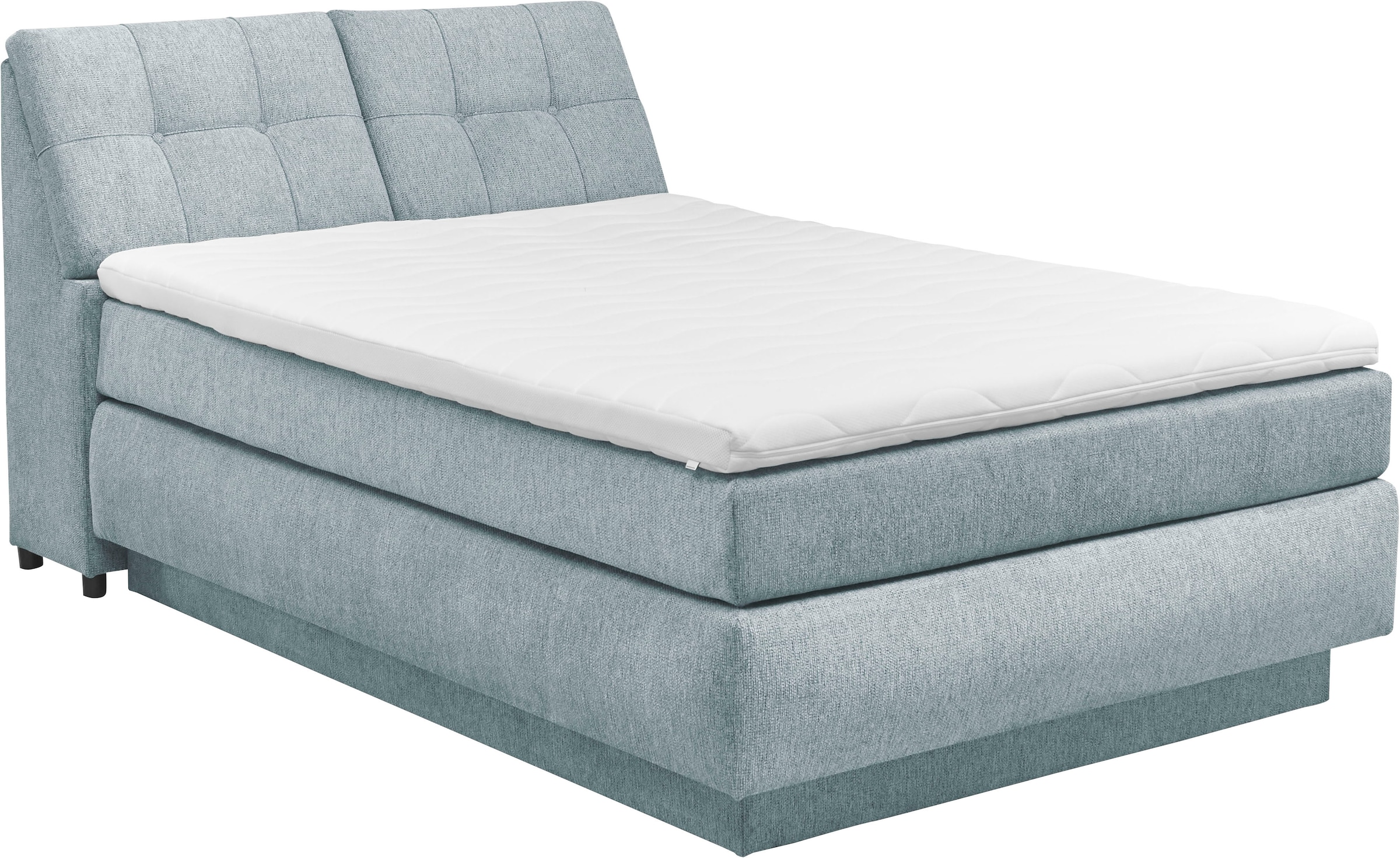 set one by Musterring Boxspringbett »Fairfield«, mit Bettkasten, Kopfteil in Kassettenoptik, Breite 120 oder 140 cm