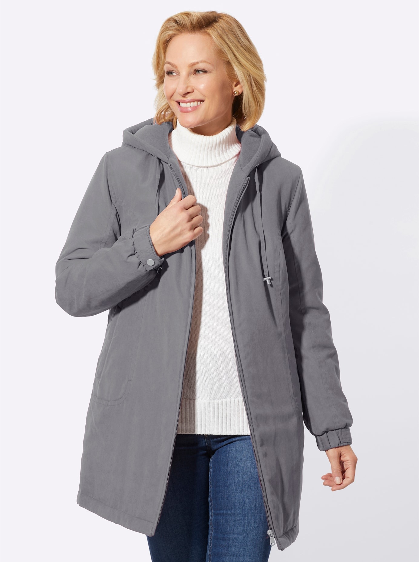 Classic Basics Langjacke, mit Kapuze günstig online kaufen