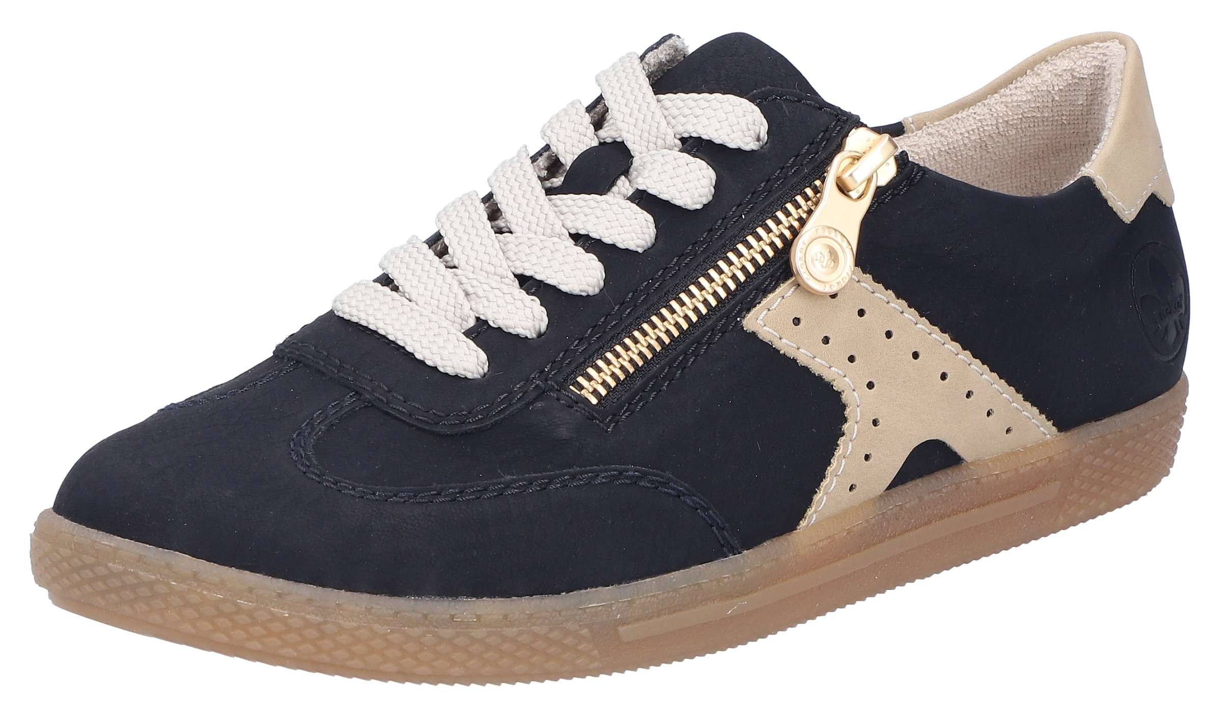 Rieker Sneaker, Halbschuh, Freizeitschuh, Schnürschuh mit Reißverschluss