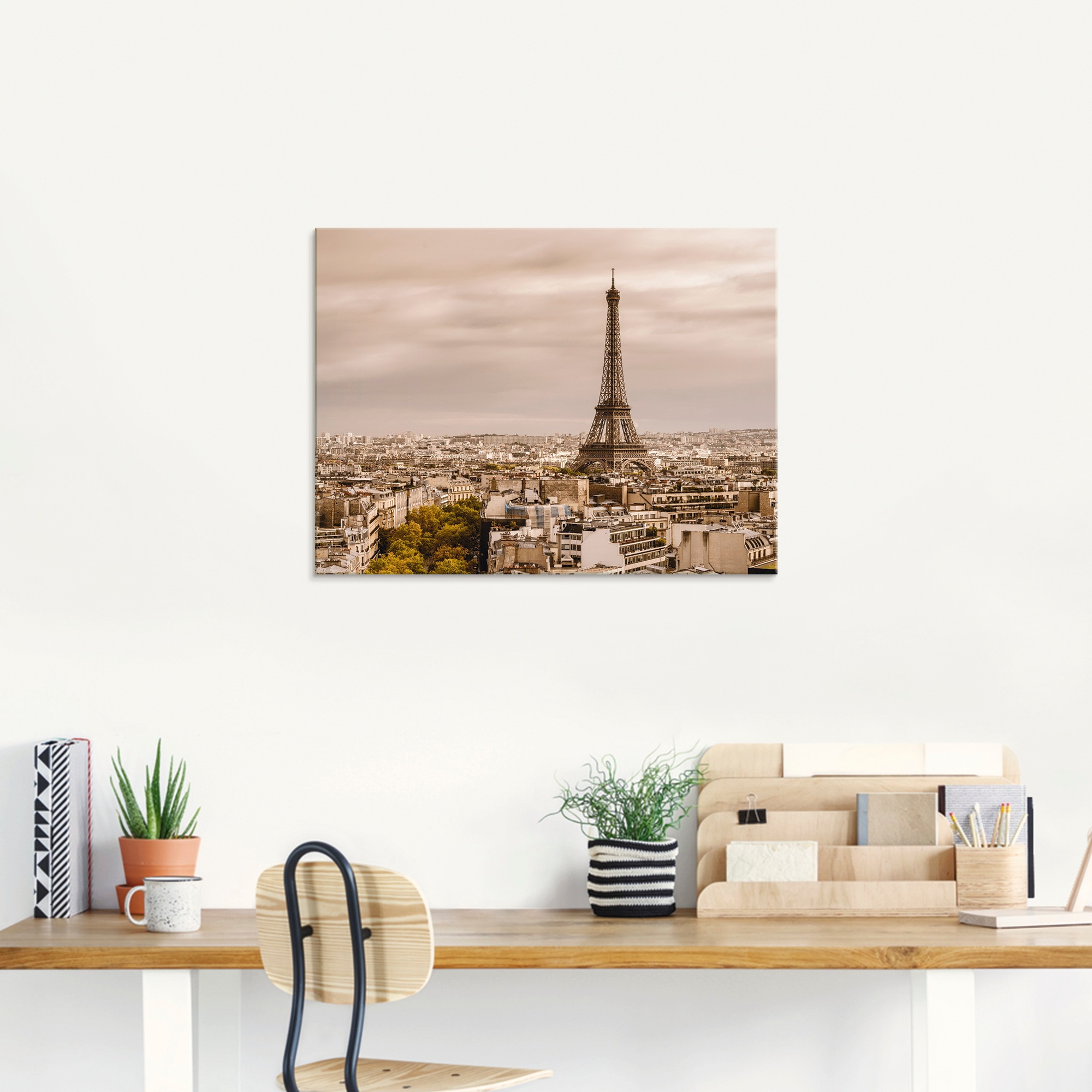 Artland Glasbild »Paris Eiffelturm I«, Frankreich, (1 St.), in verschiedenen Größen