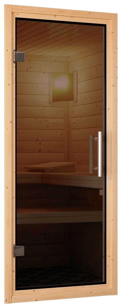 Karibu Sauna »Swantje«, 3,6-kW-Bio-Plug & Play Ofen mit externer Steuerung