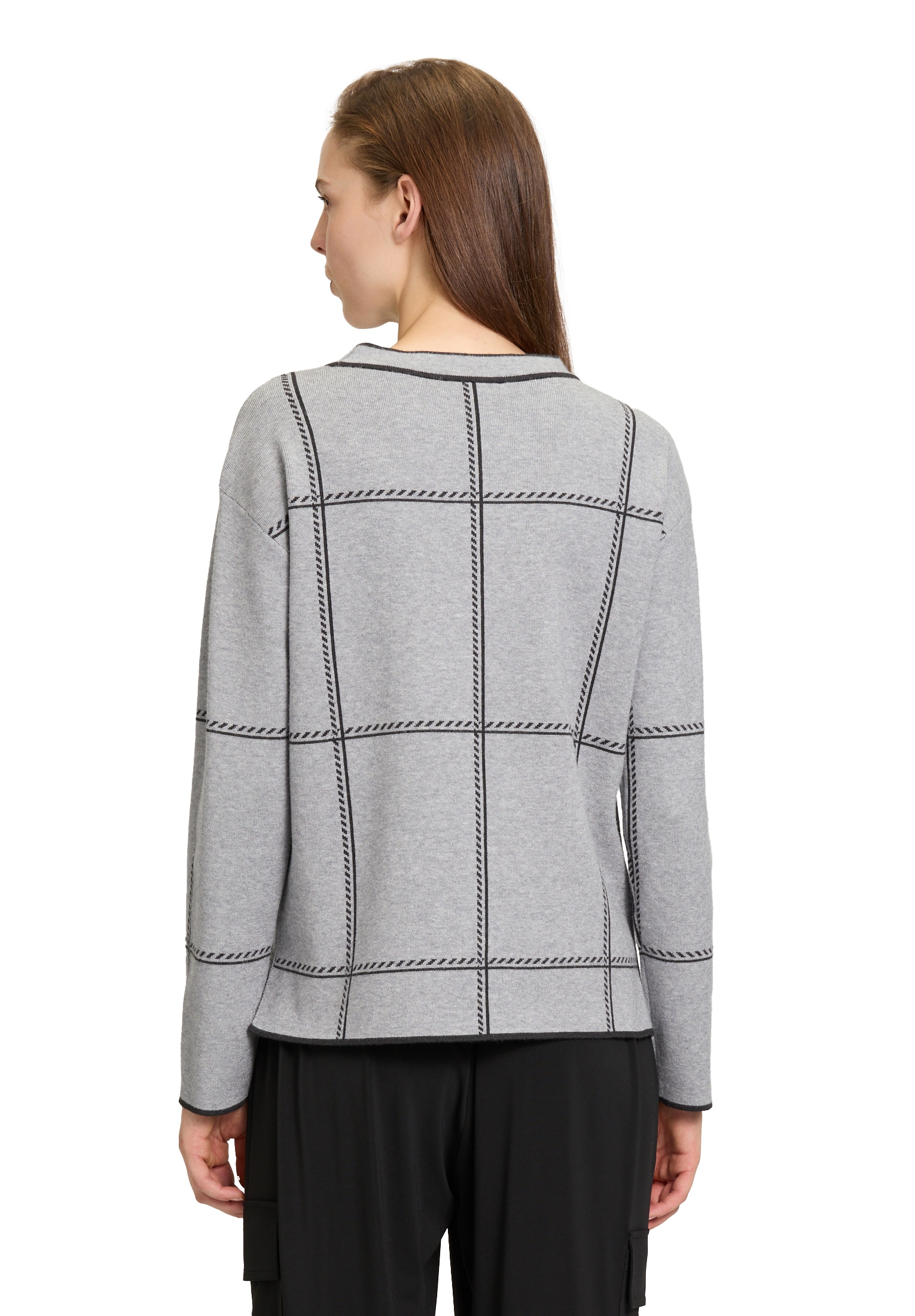 Betty Barclay Strickpullover »Betty Barclay Damen Strickpullover kariert«, (1 tlg.), Jacquard