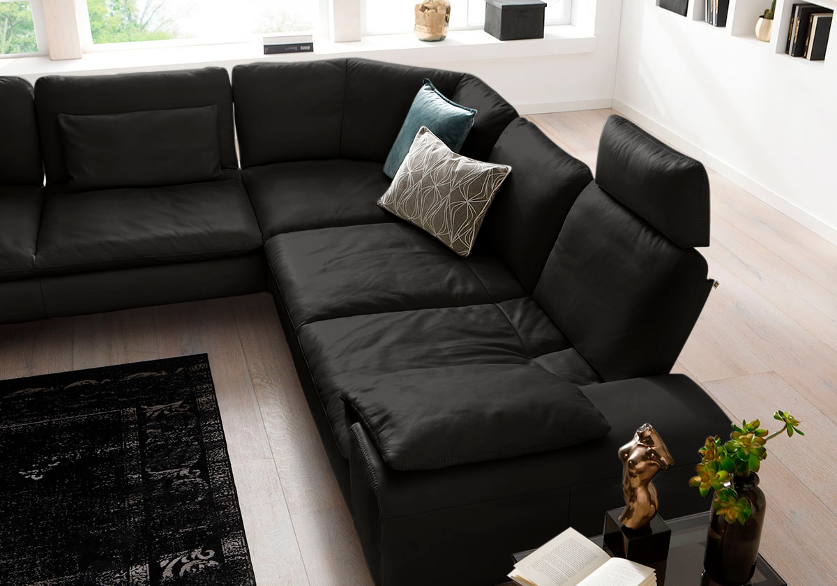 W.SCHILLIG Ecksofa »valentinoo, Designsofa, elegant und bequem, L-Form«, (Set), mit Sitztiefenverstellung, Breite 318 cm