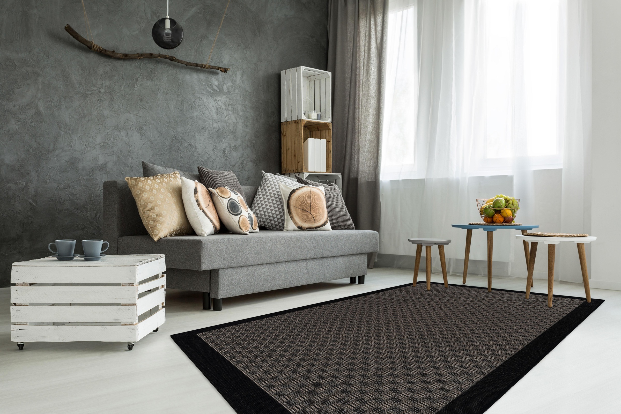 LALEE Teppich »Sunset 608«, rechteckig, 5 mm Höhe, In- und Outdoor geeignet, Wohnzimmer