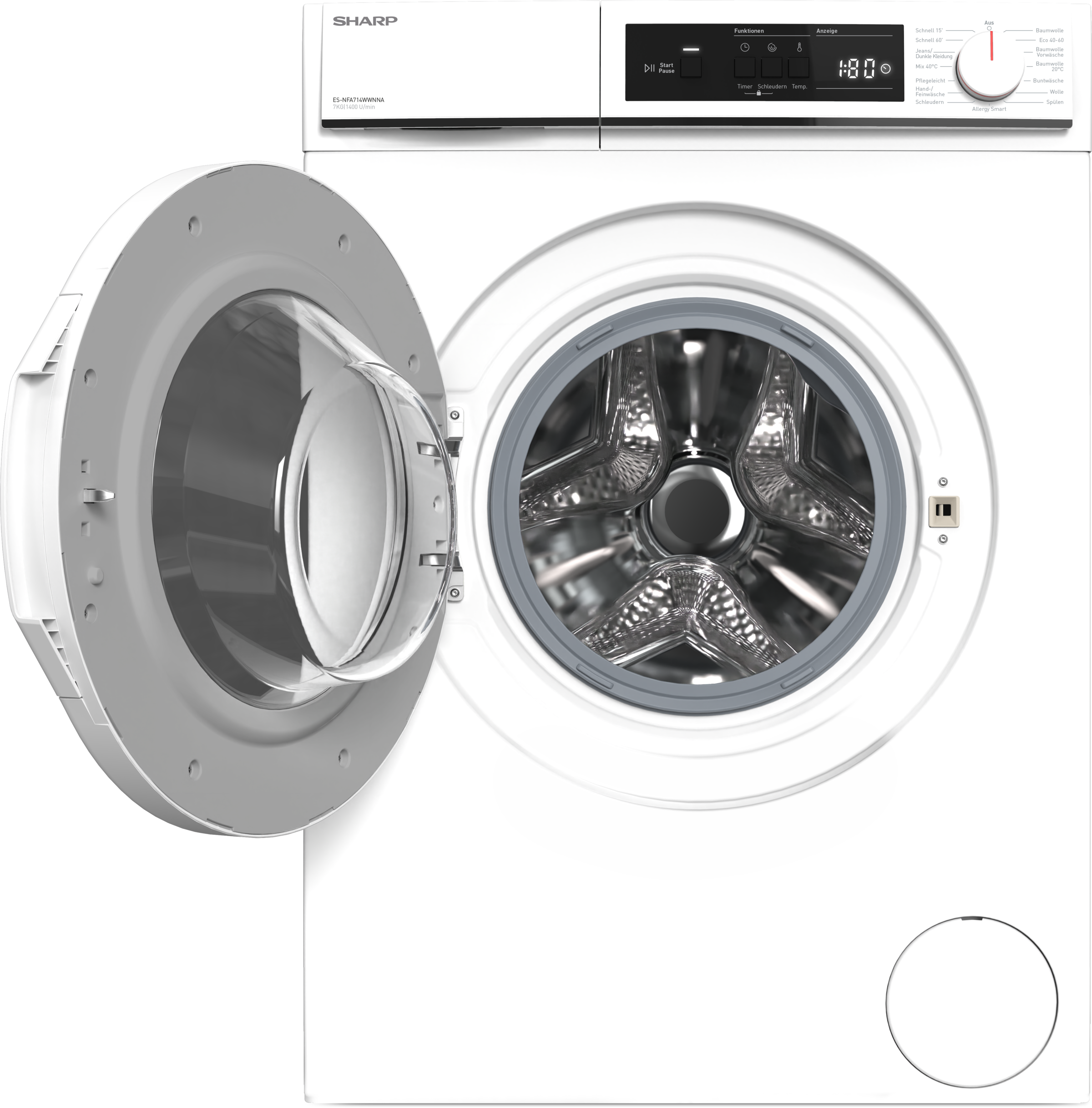 Sharp Waschmaschine Budget PROMO "ES-NFA714WWNNA-DE" 7 kg 1400 U/min 7kg / günstig online kaufen