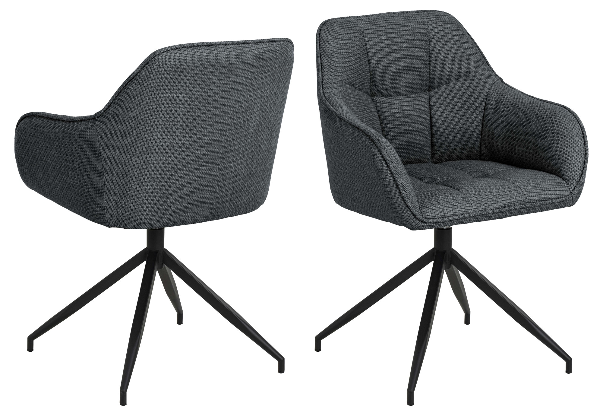 ACTONA GROUP Armlehnstuhl "Brenda Esszimmerstuhl, Polsterstuhl," () Drehfun günstig online kaufen