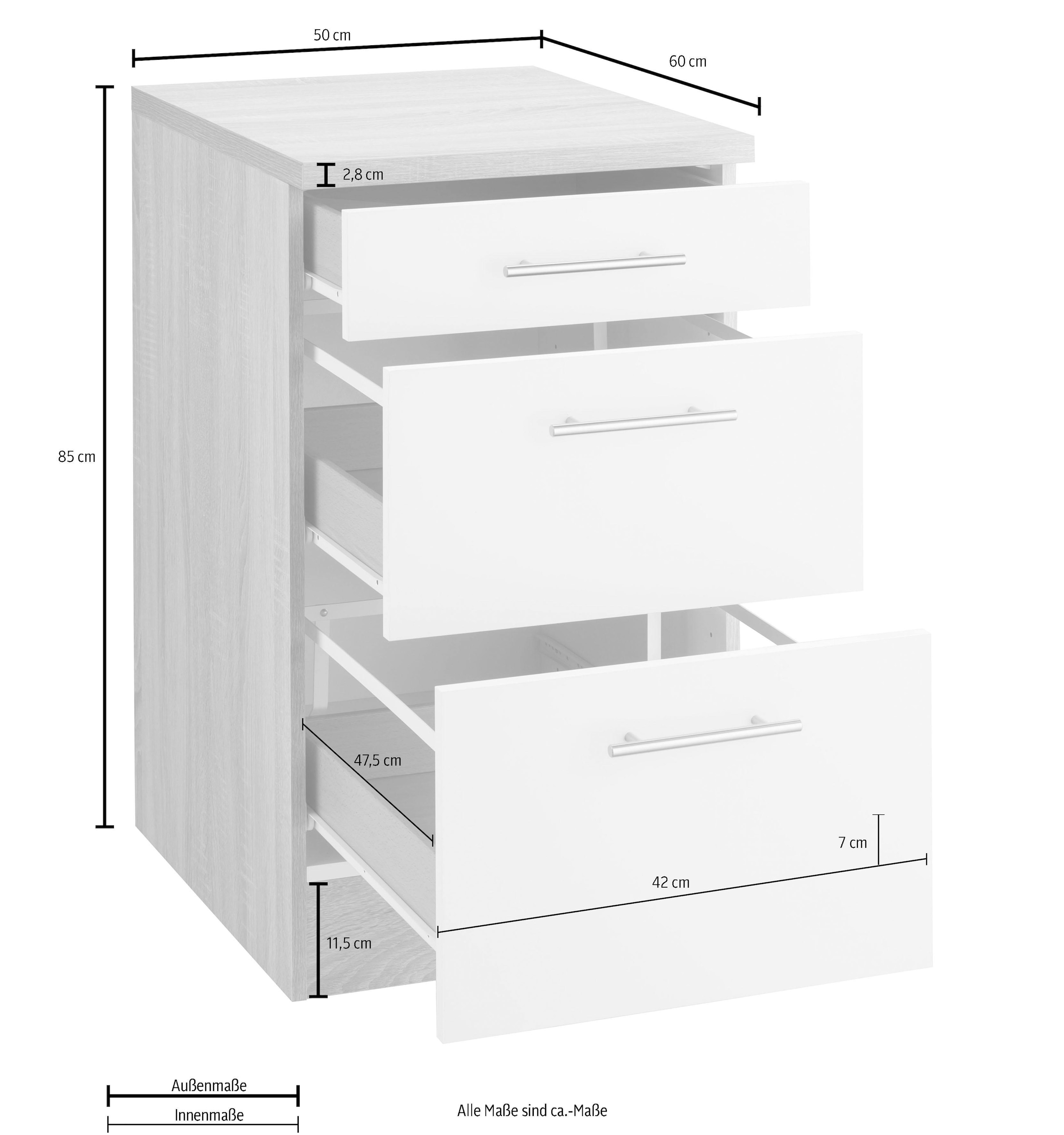 | cm 50 Unterschrank Breite »Kalmar«, BAUR OPTIFIT