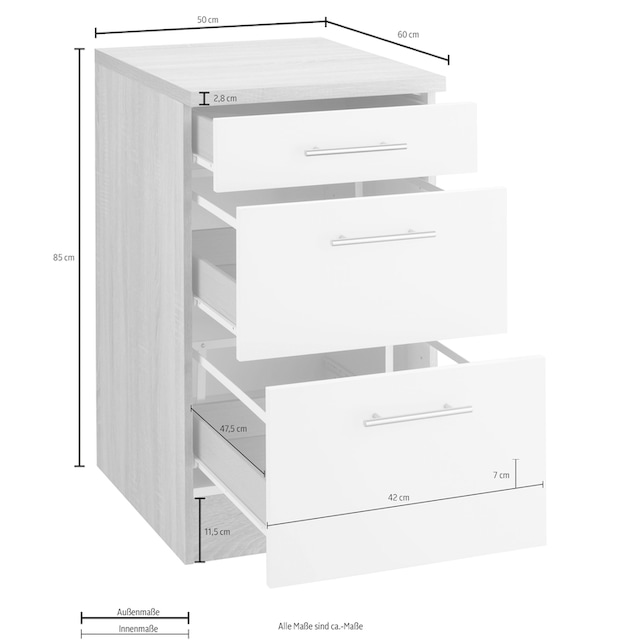 OPTIFIT Unterschrank »Kalmar«, Breite 50 cm | BAUR