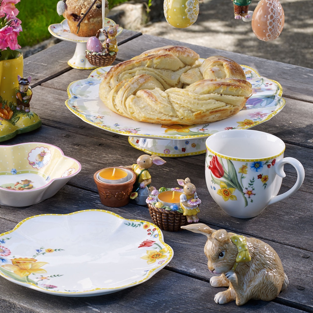 Villeroy & Boch Tortenplatte »Tortenplatte Spring Awakening ø 33 cm weiß«