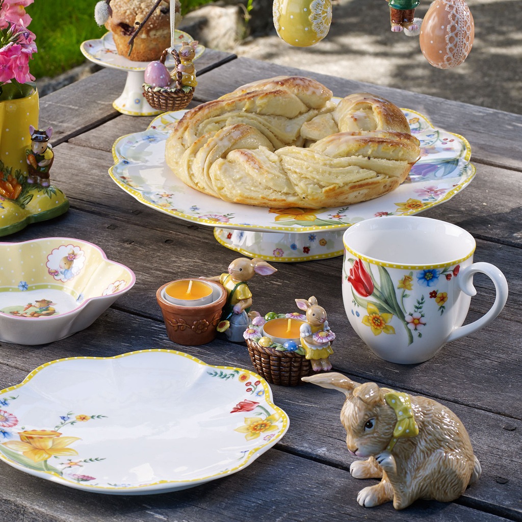Villeroy & Boch Tortenplatte "Tortenplatte Spring Awakening ø 33 cm weiß" günstig online kaufen