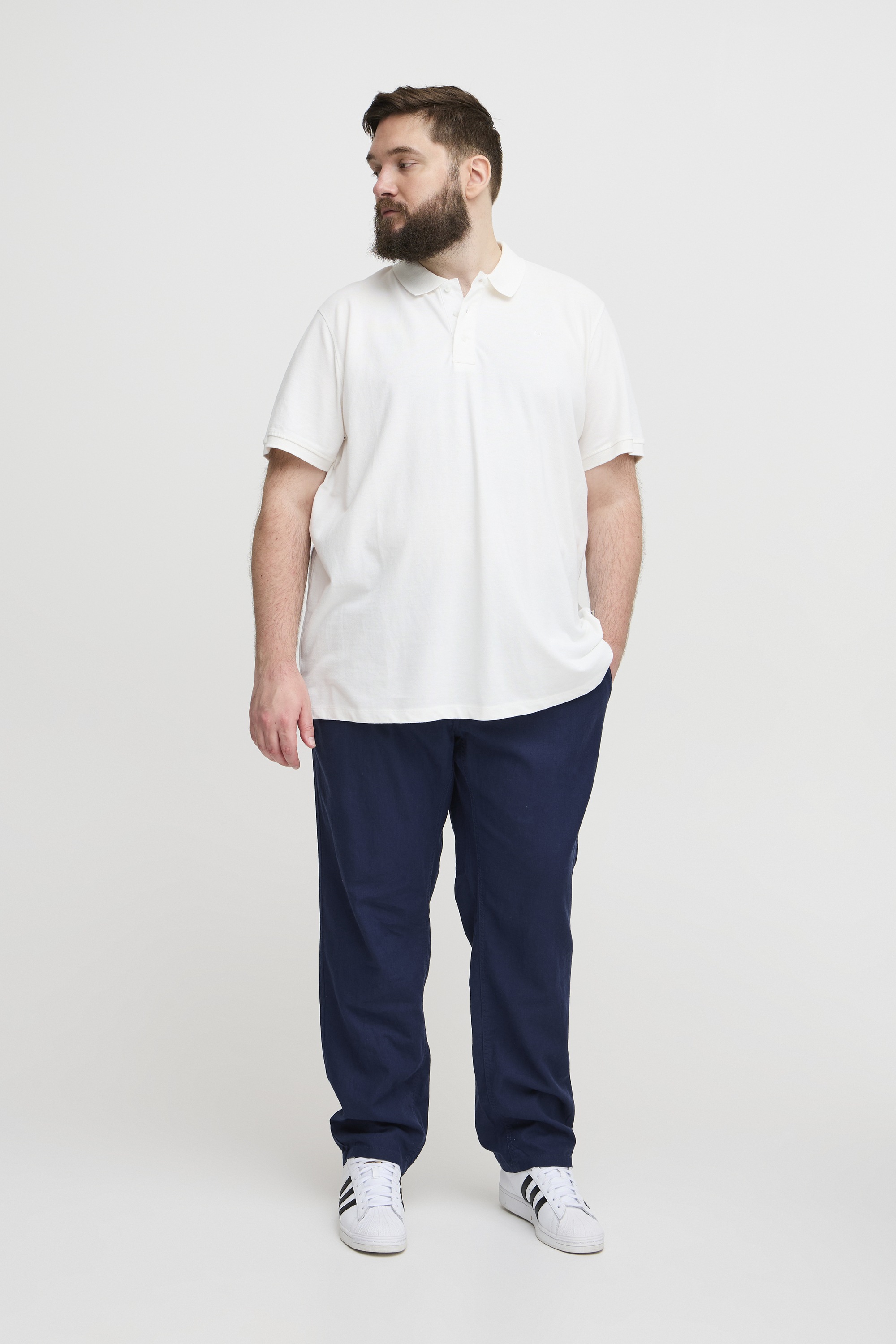 Thumbnail - Blend Poloshirt "BHBT-Shirt Big & Tall" Basic Poloshirt mit Stickerei in großen Größen