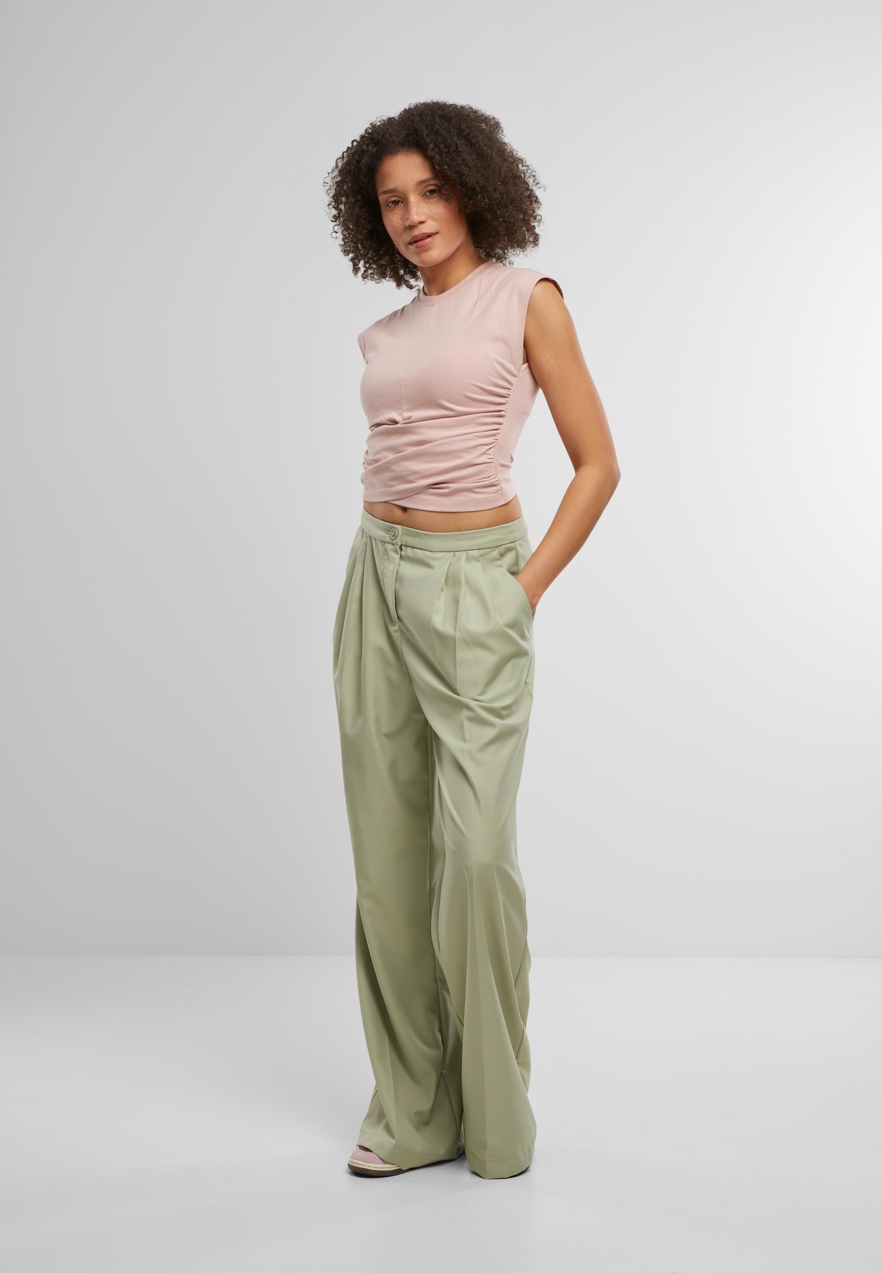 URBAN CLASSICS Stoffhose »Urban Classics Ladies Wide Leg Pants«, (1 tlg.)