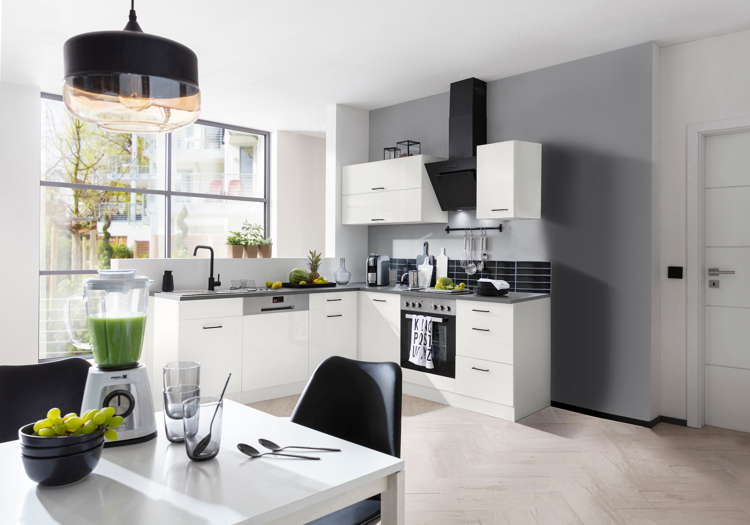 KOCHSTATION Winkelküche »KS-Trier«, ohne E-Geräte, Stellbreite 220/220 cm
