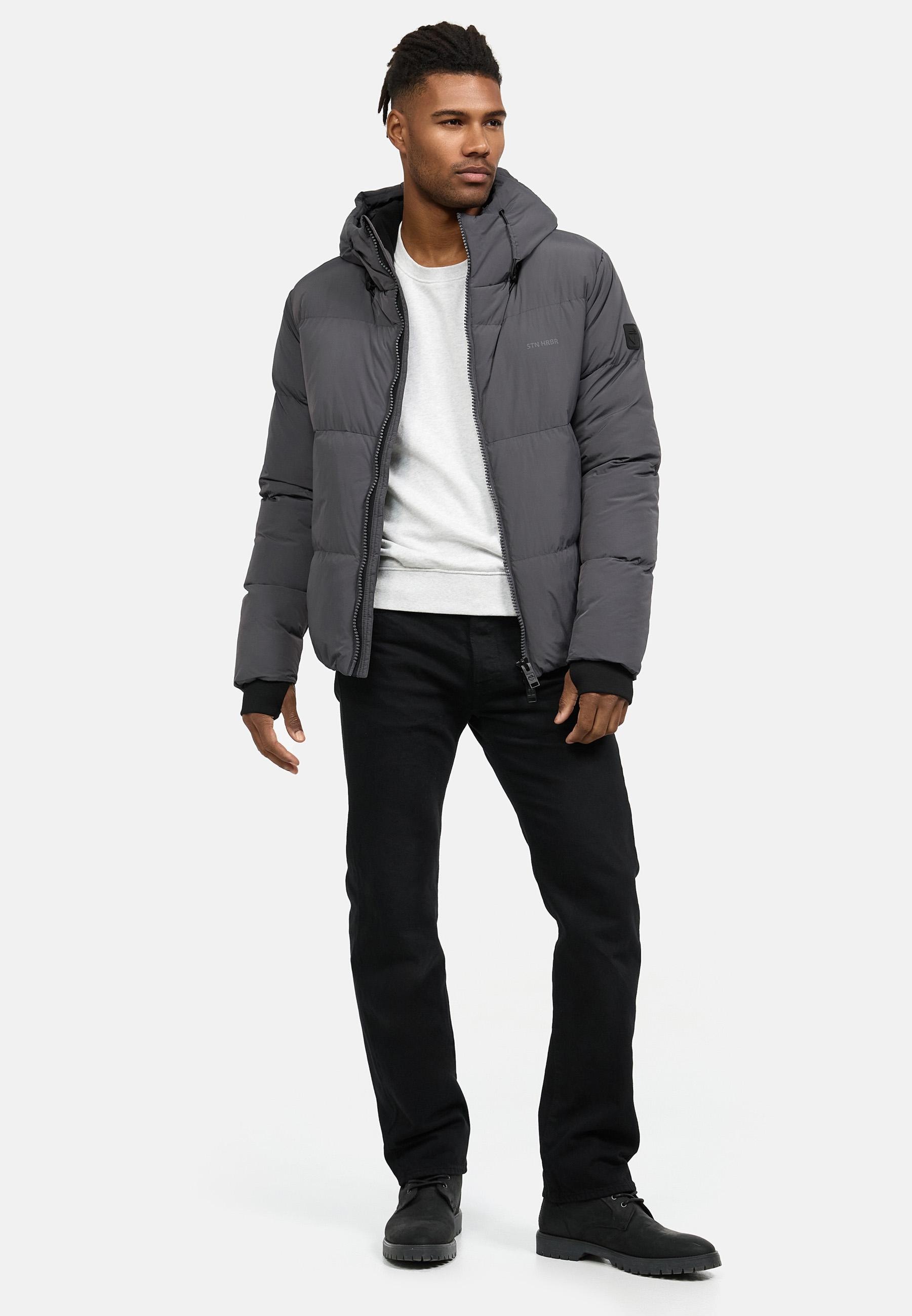 Stone Harbour Steppjacke »Tayroos XX«, mit Kapuze, Gesteppte Herren Winterjacke mit Kapuze