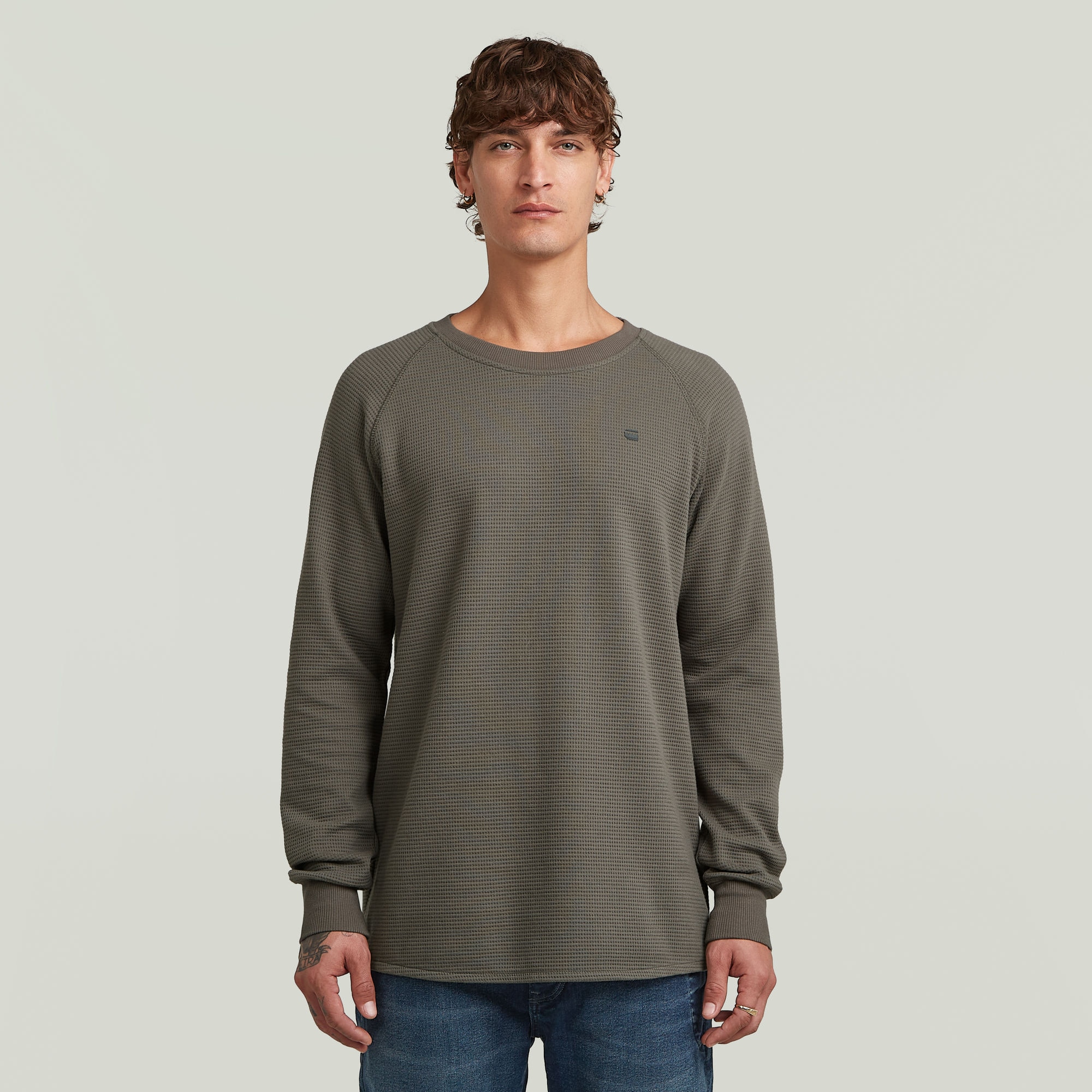 G-STAR Sweater "Jirgi", mit Label-Detail auf der Brust günstig online kaufen