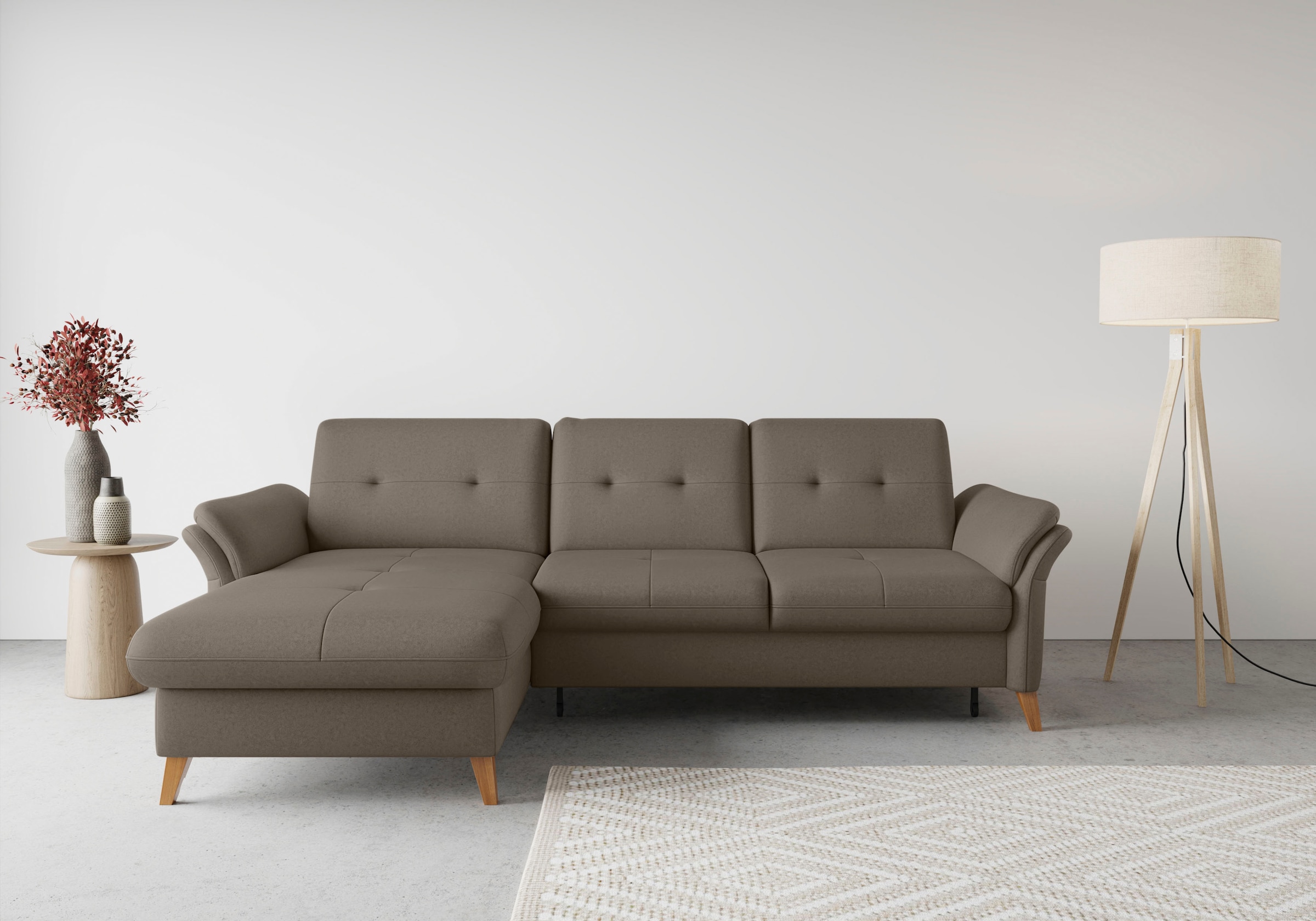 sit&more Ecksofa "Göteborg", Sitztiefenverstellung und Federkern, wahlweise günstig online kaufen