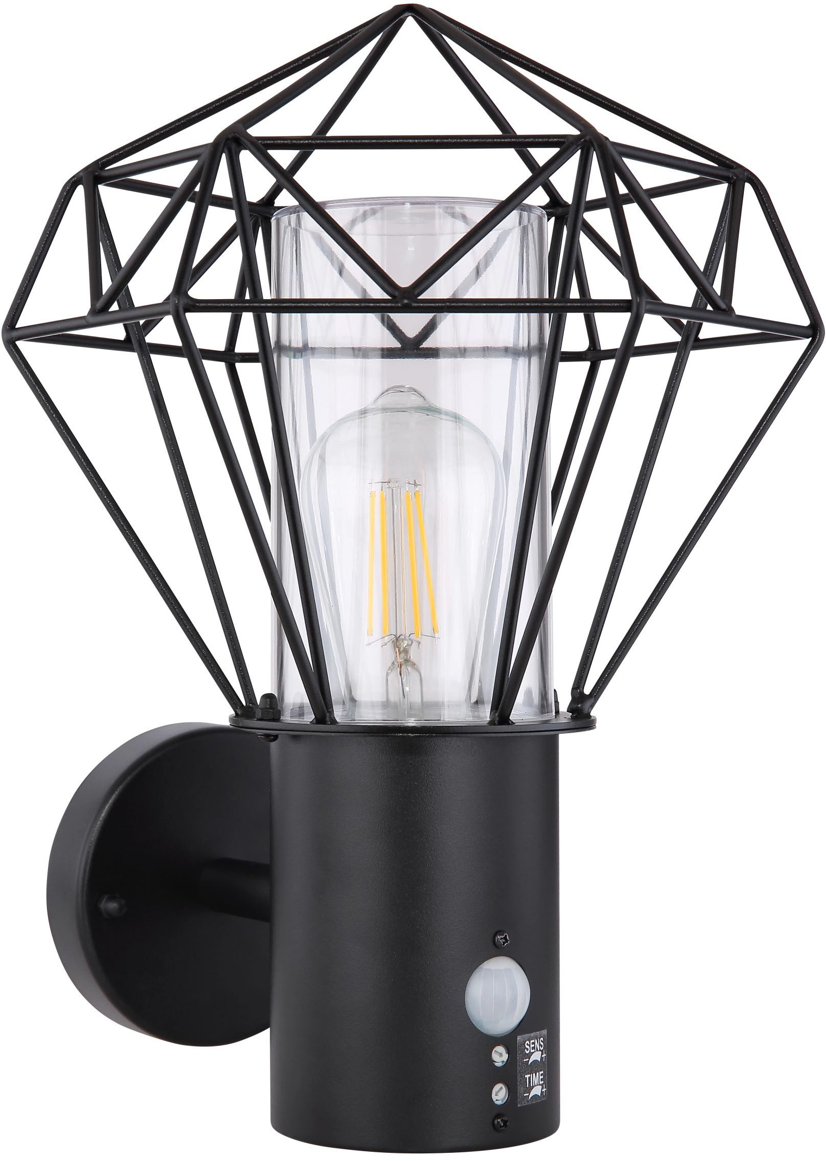 GLOBO LIGHTING Außen-Wandleuchte »HORACE«, Leuchtmittel E27 | LED wechselbar, 1400lm Output